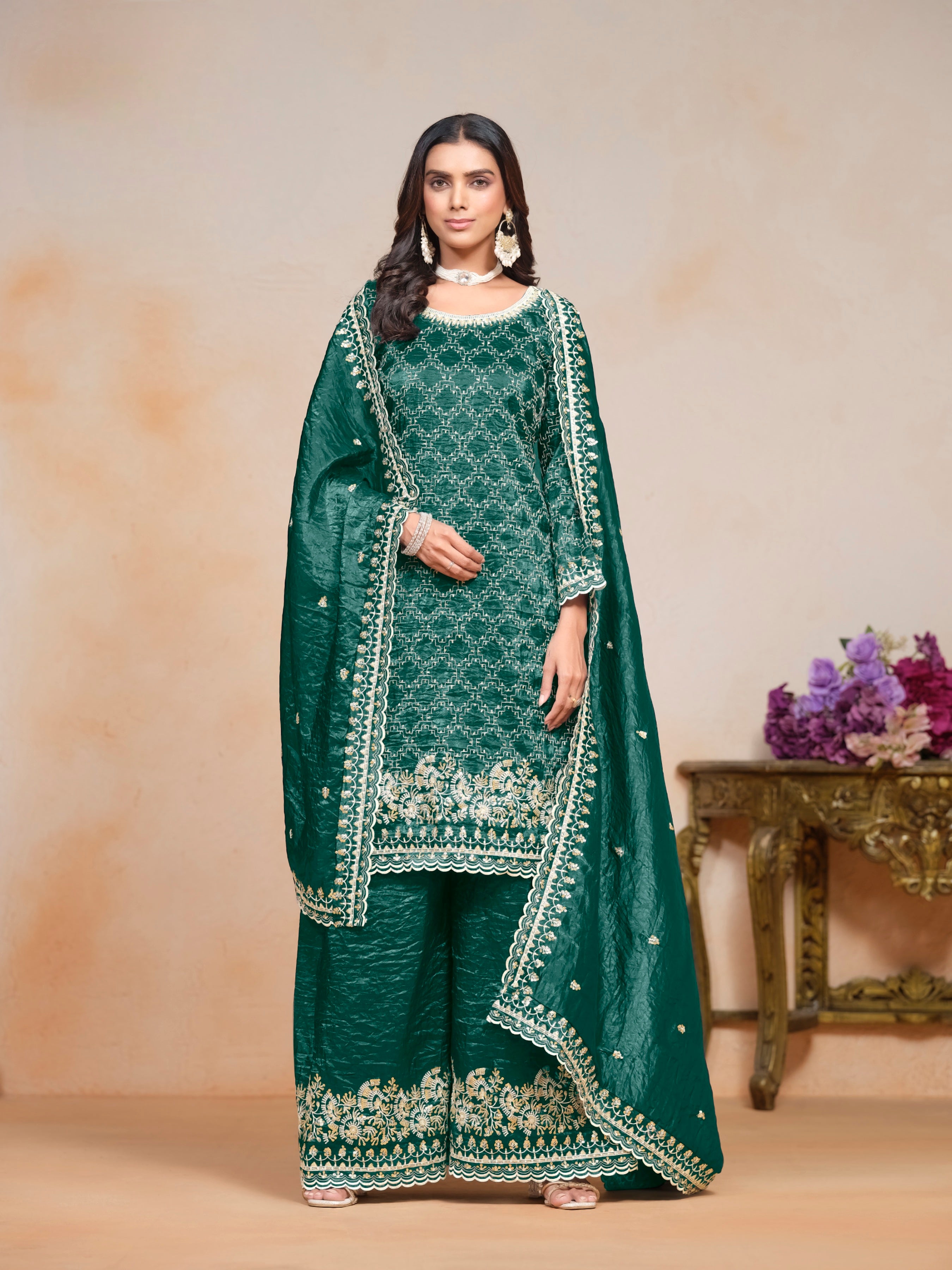 Gold Crush fabric Exlusive SHARARA EASR0050