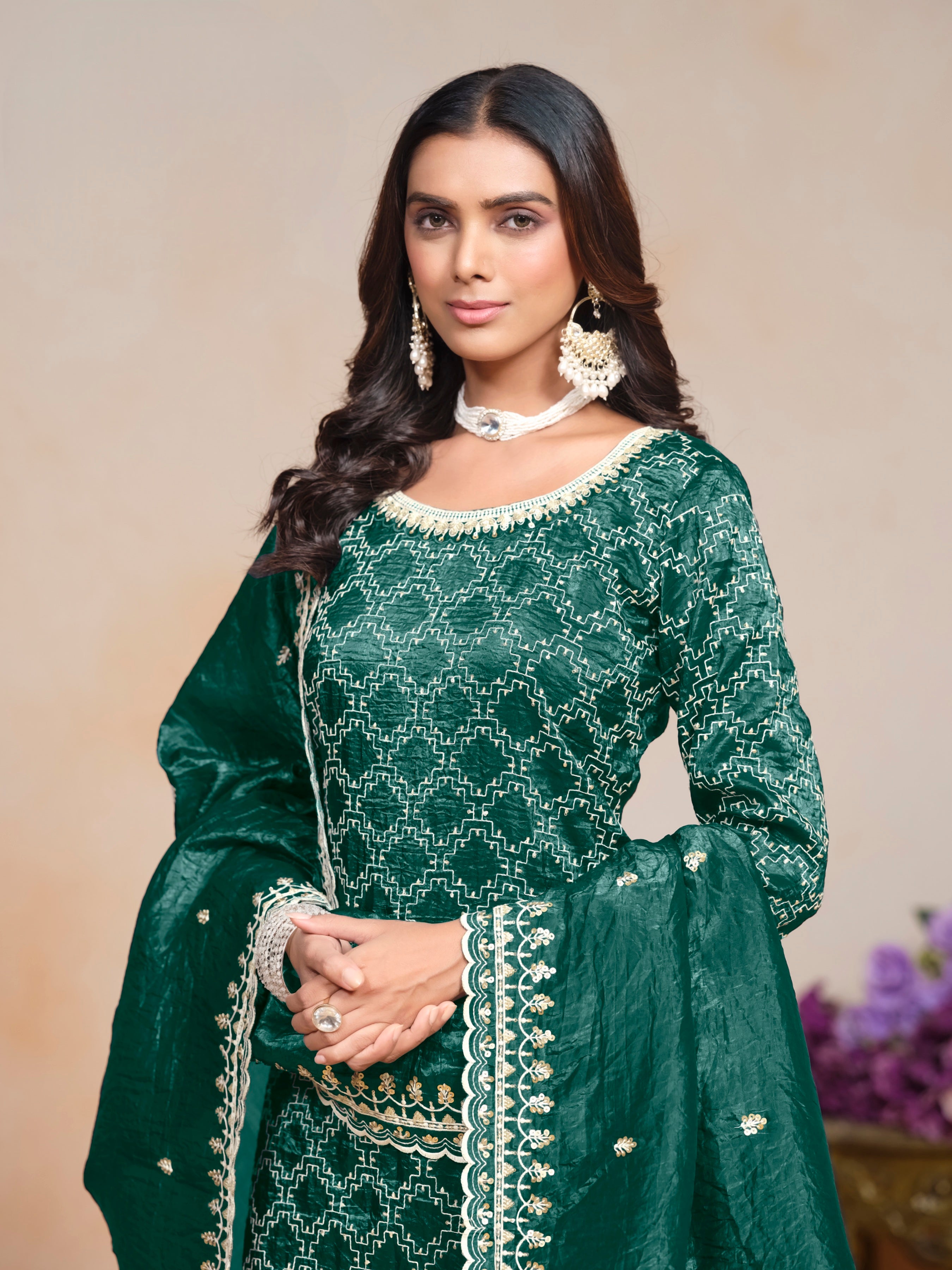 Gold Crush fabric Exlusive SHARARA EASR0050