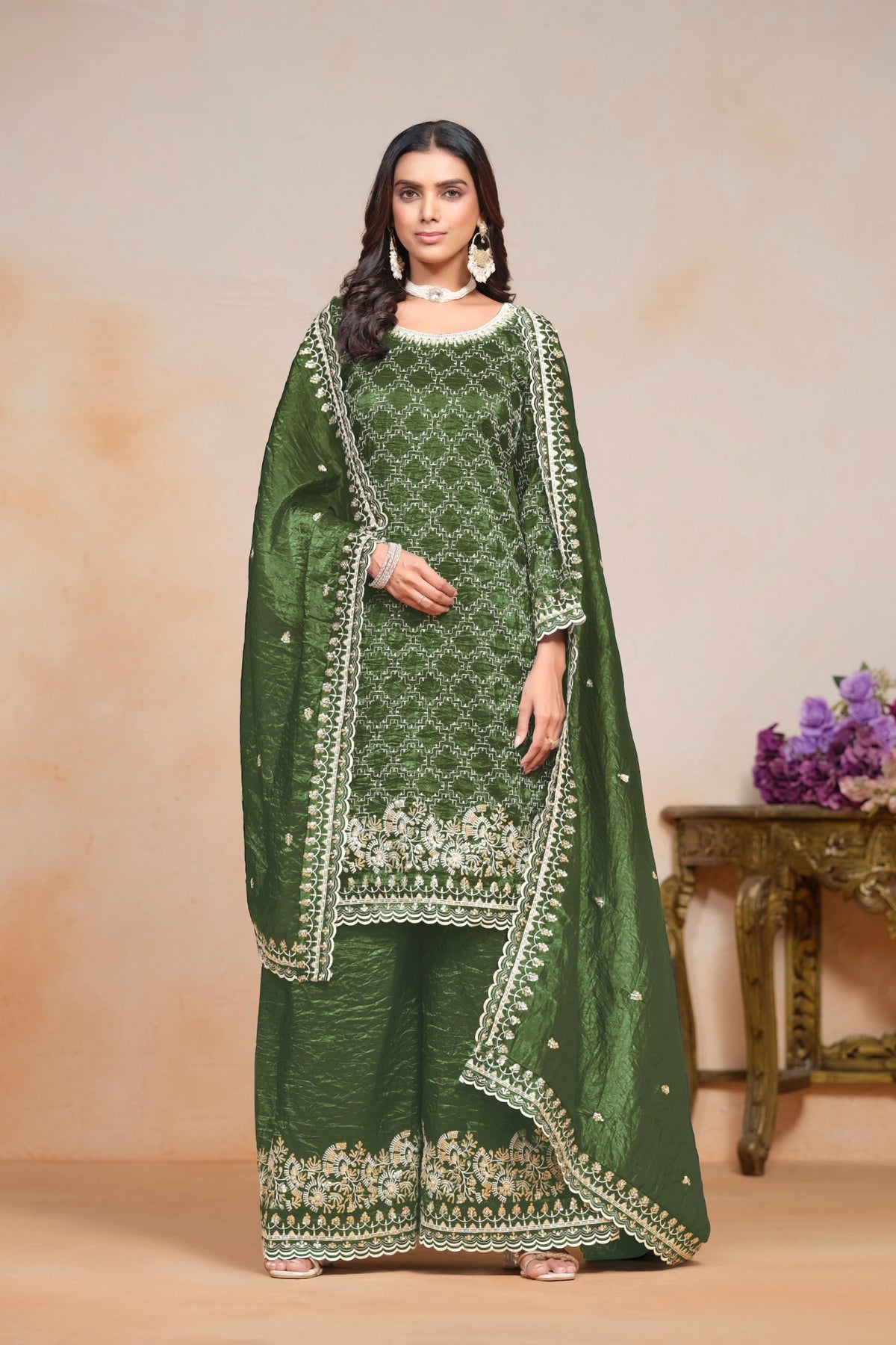 Gold Crush fabric Exlusive SHARARA EASR0050