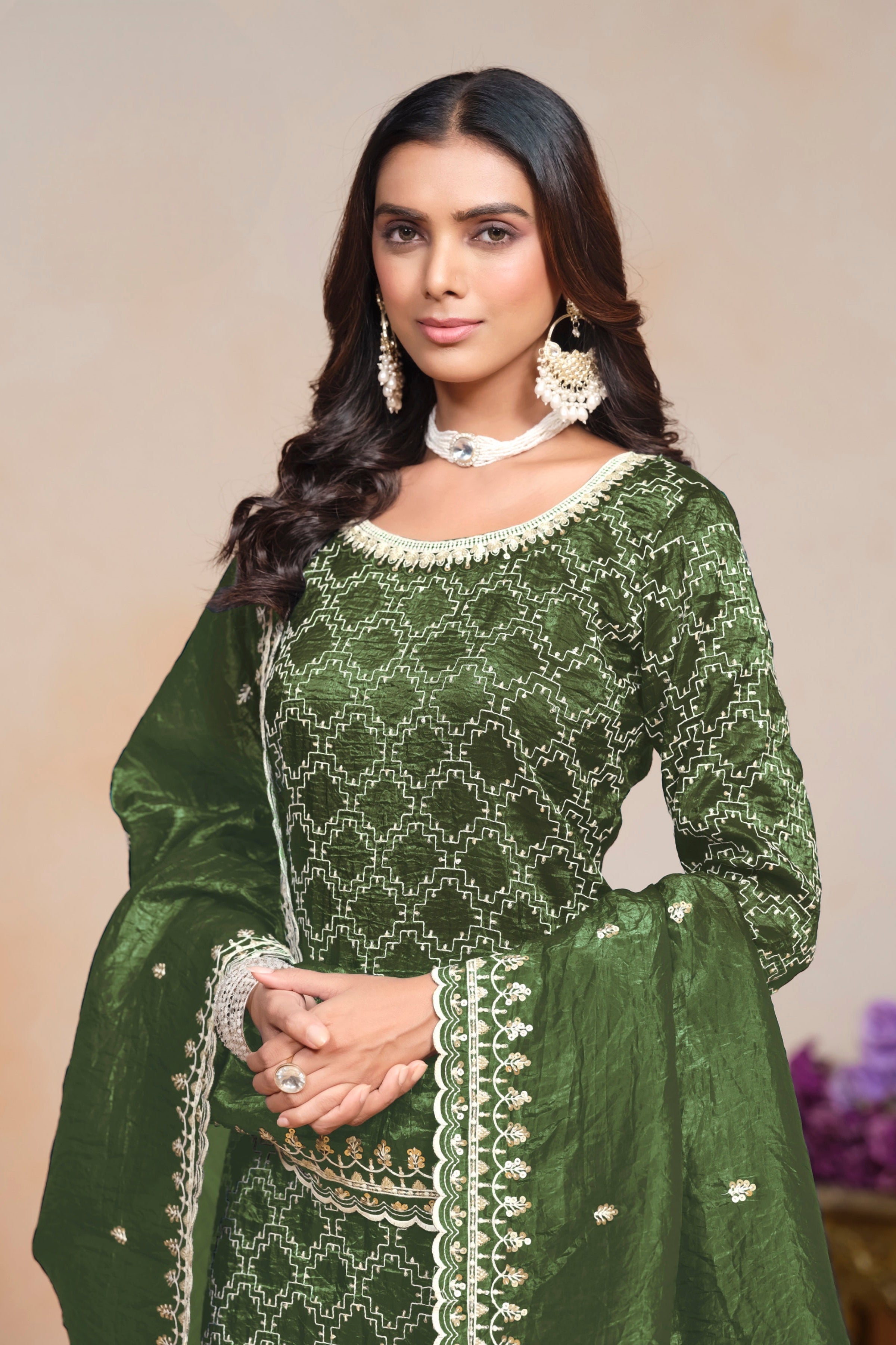 Gold Crush fabric Exlusive SHARARA EASR0050