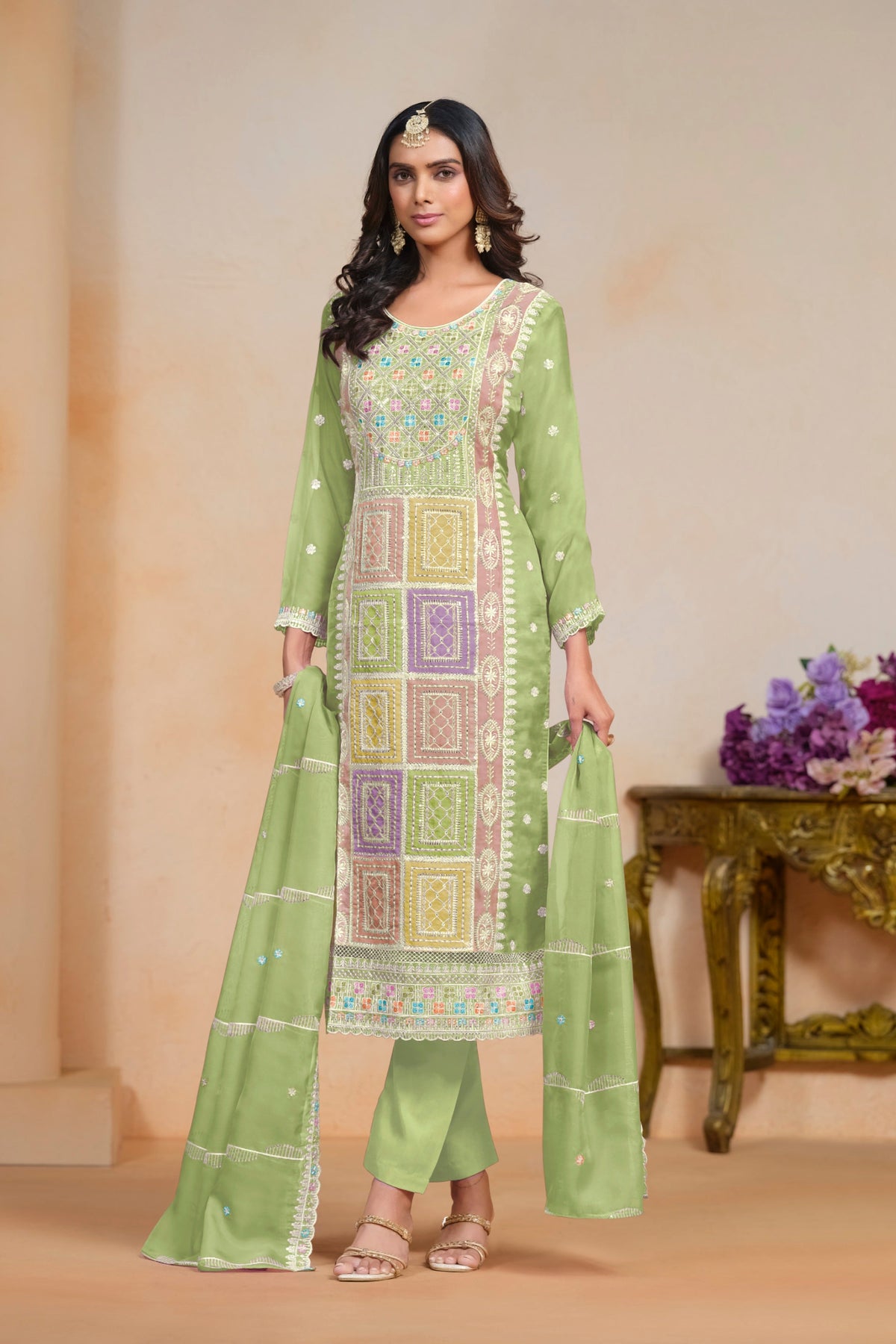 ORGANZA FABRIC STANDARD SUIT EAST0016