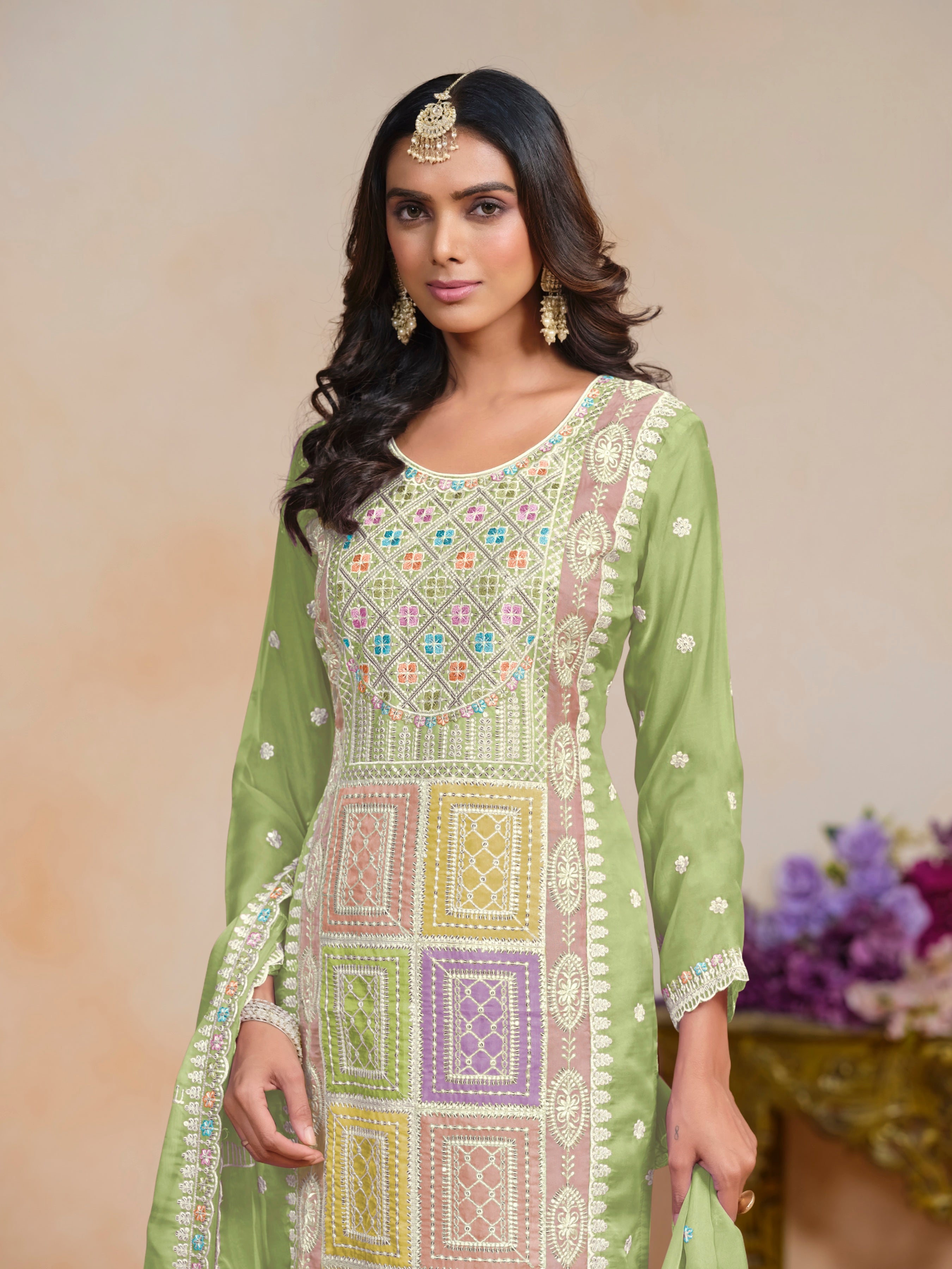ORGANZA FABRIC STANDARD SUIT EAST0016