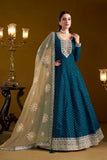 Chanderi Charm Embroidered Gown EAGW0057