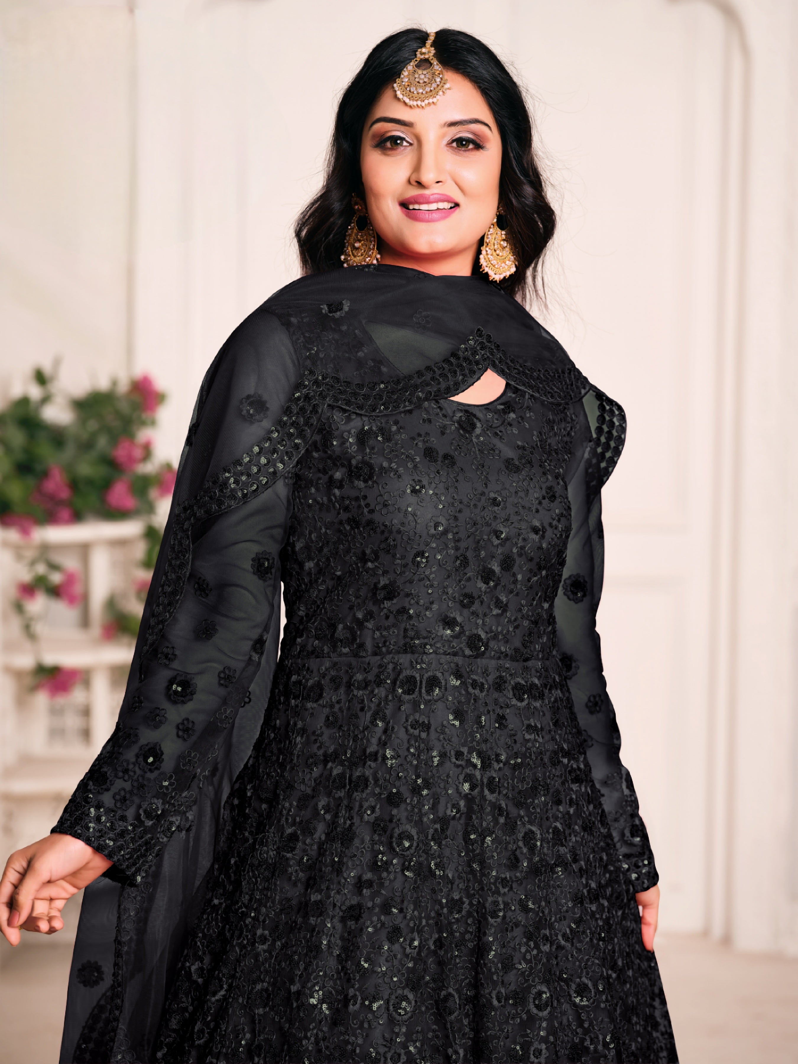 Mystic Grace Embroidered Gown LXGW0007