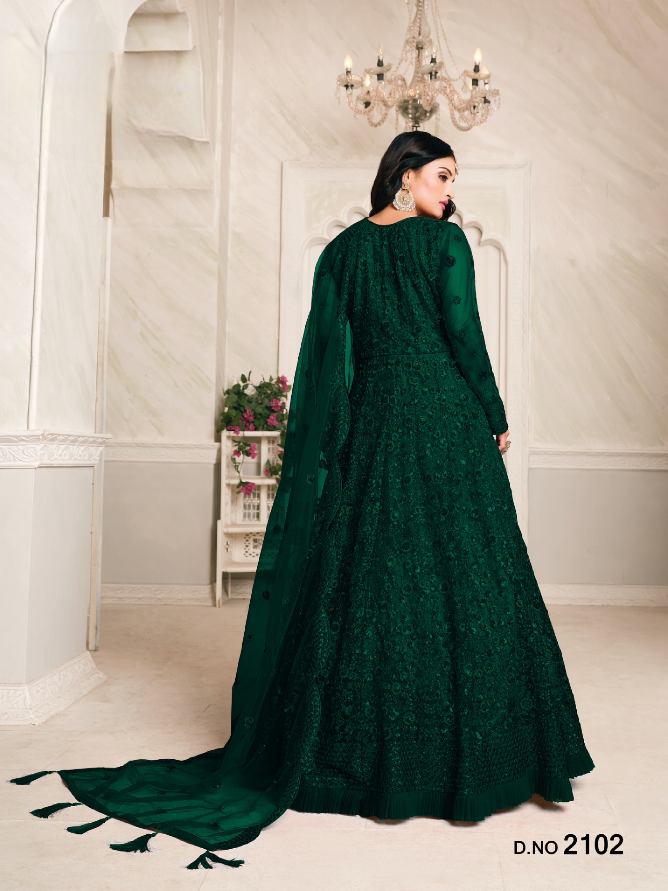 Mystic Grace Embroidered Gown LXGW0007