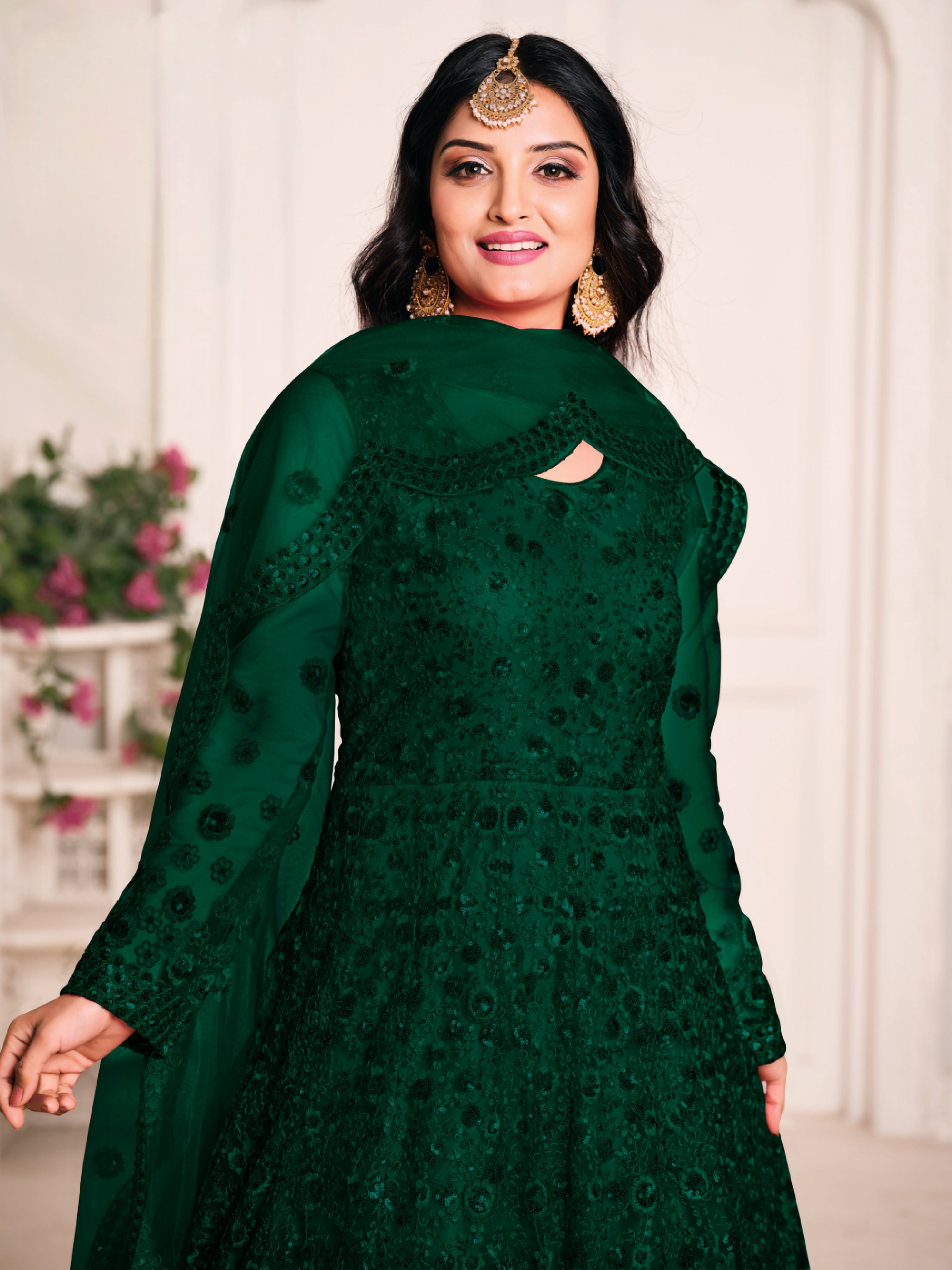 Mystic Grace Embroidered Gown LXGW0007