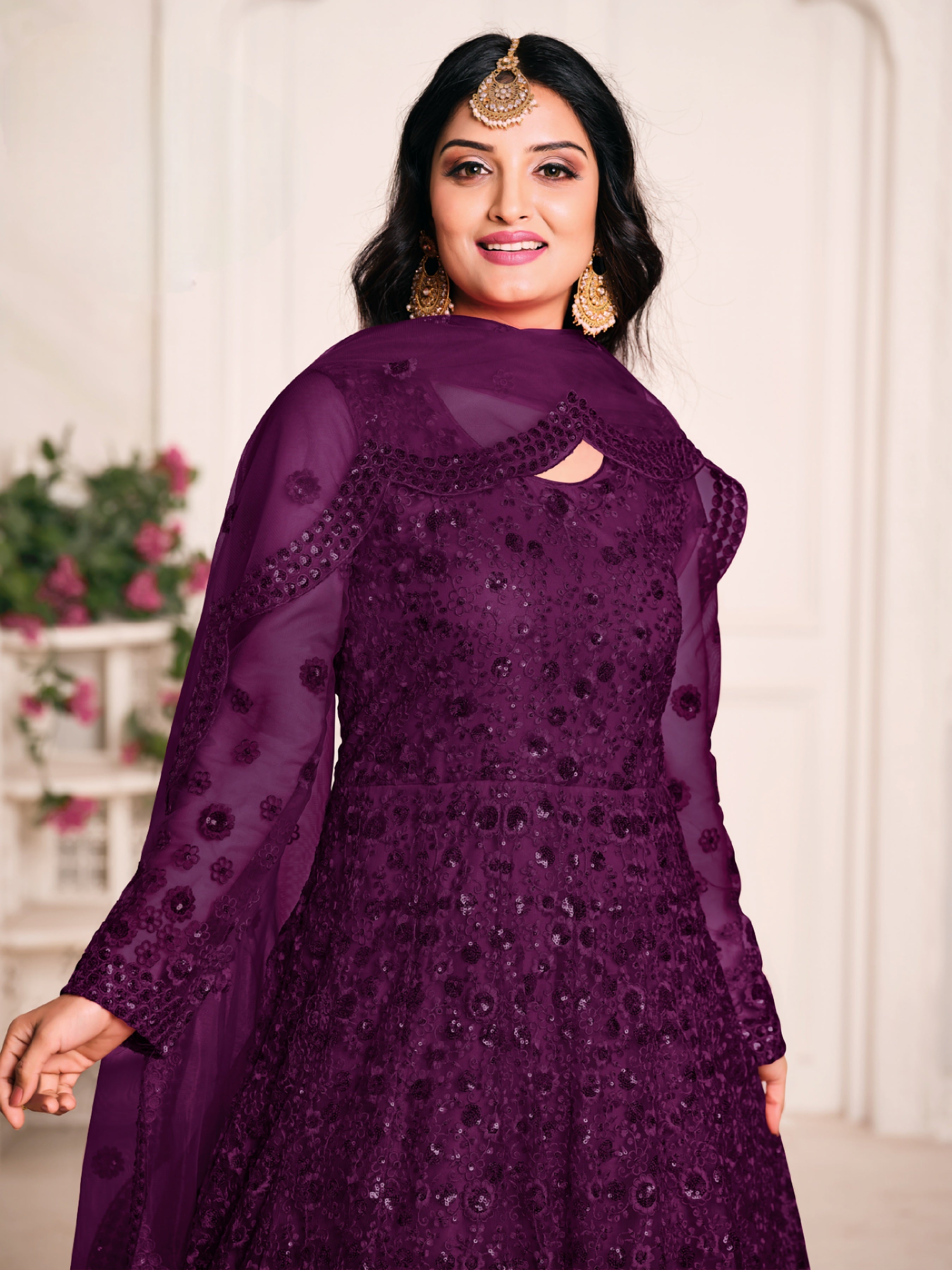 Mystic Grace Embroidered Gown LXGW0007