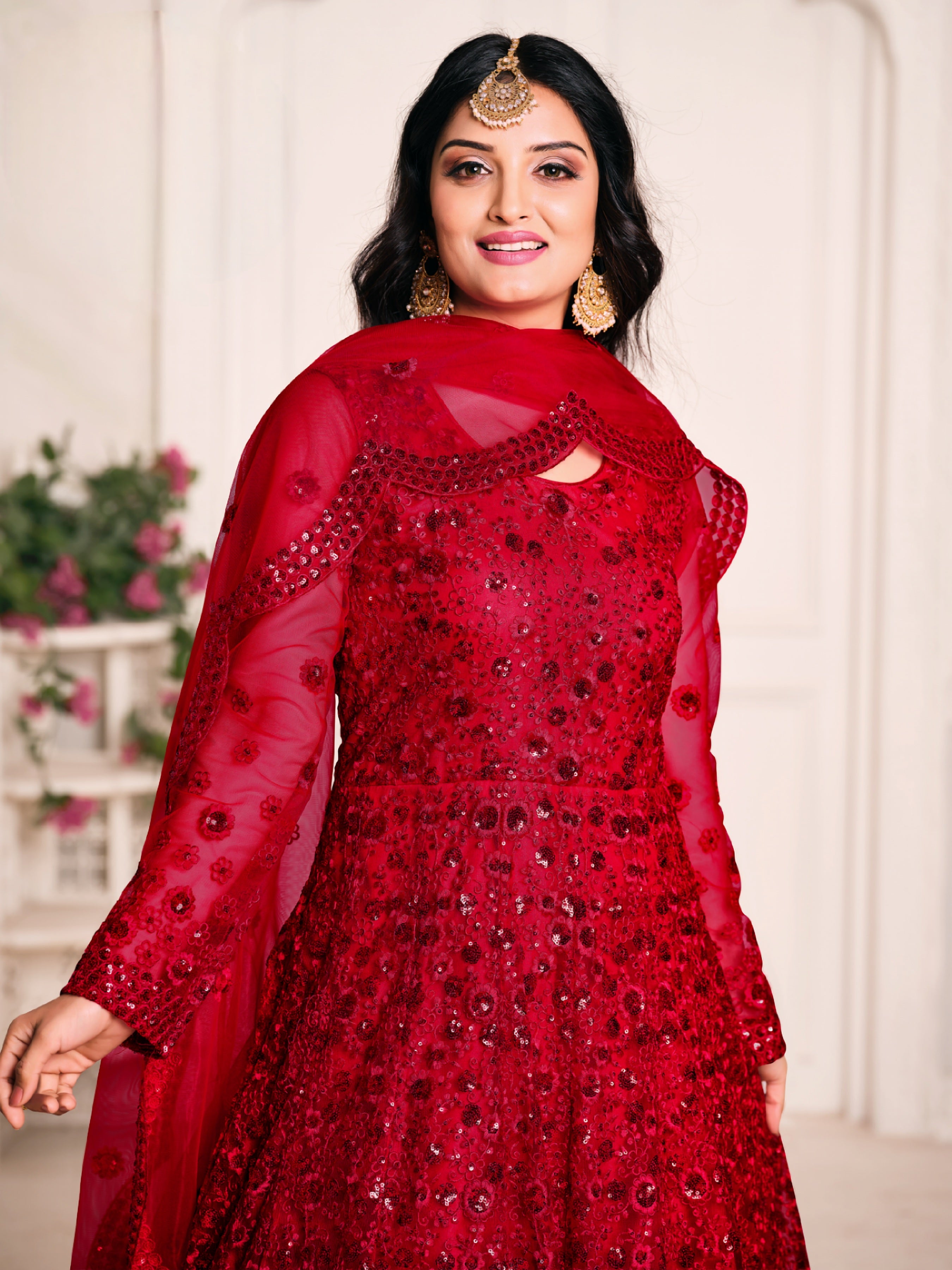 Mystic Grace Embroidered Gown LXGW0007