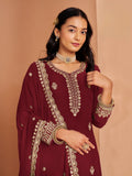 Faux Georgatte Designer SHARARA EASR0052