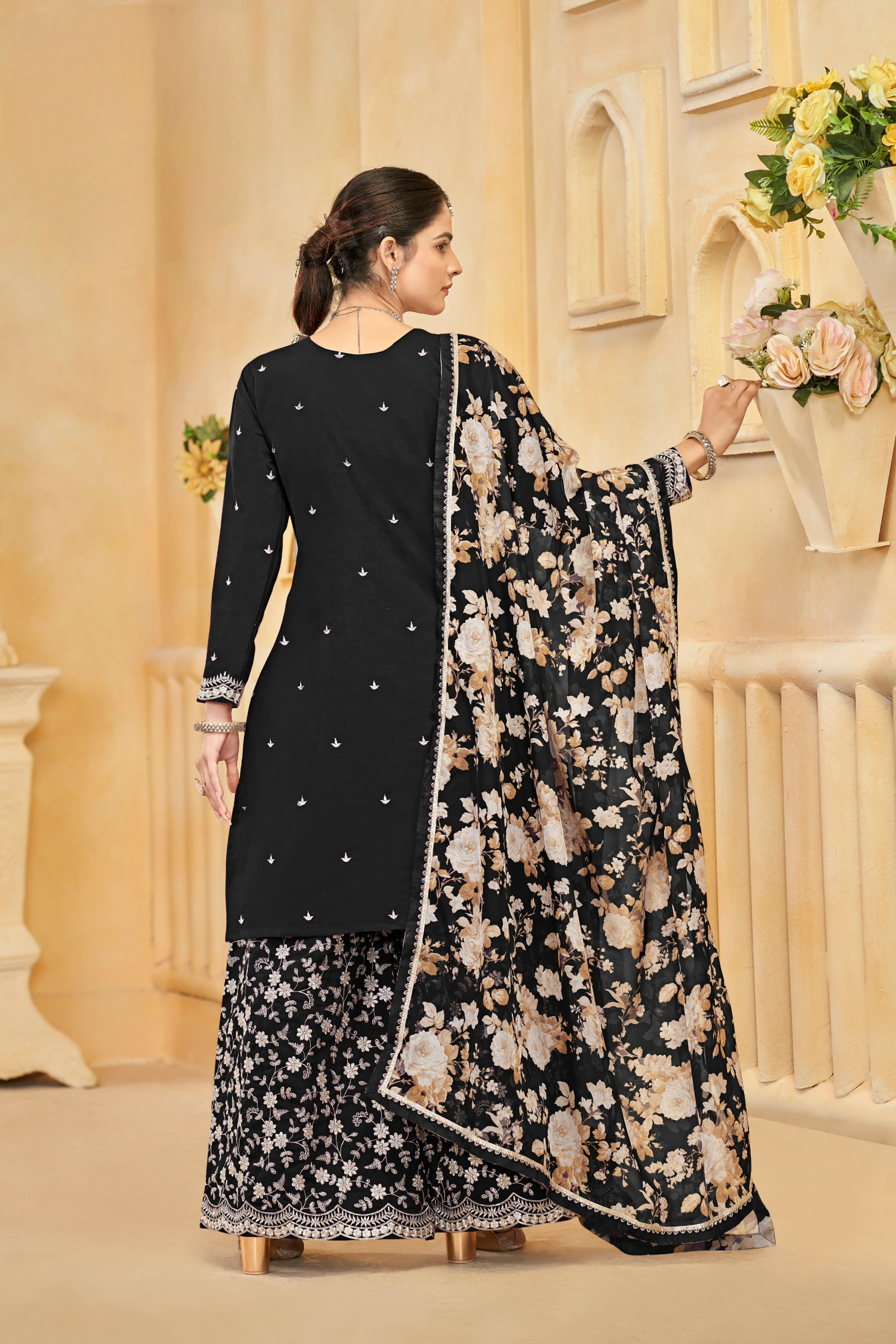 Roman silk designer SHARARA EASR0055