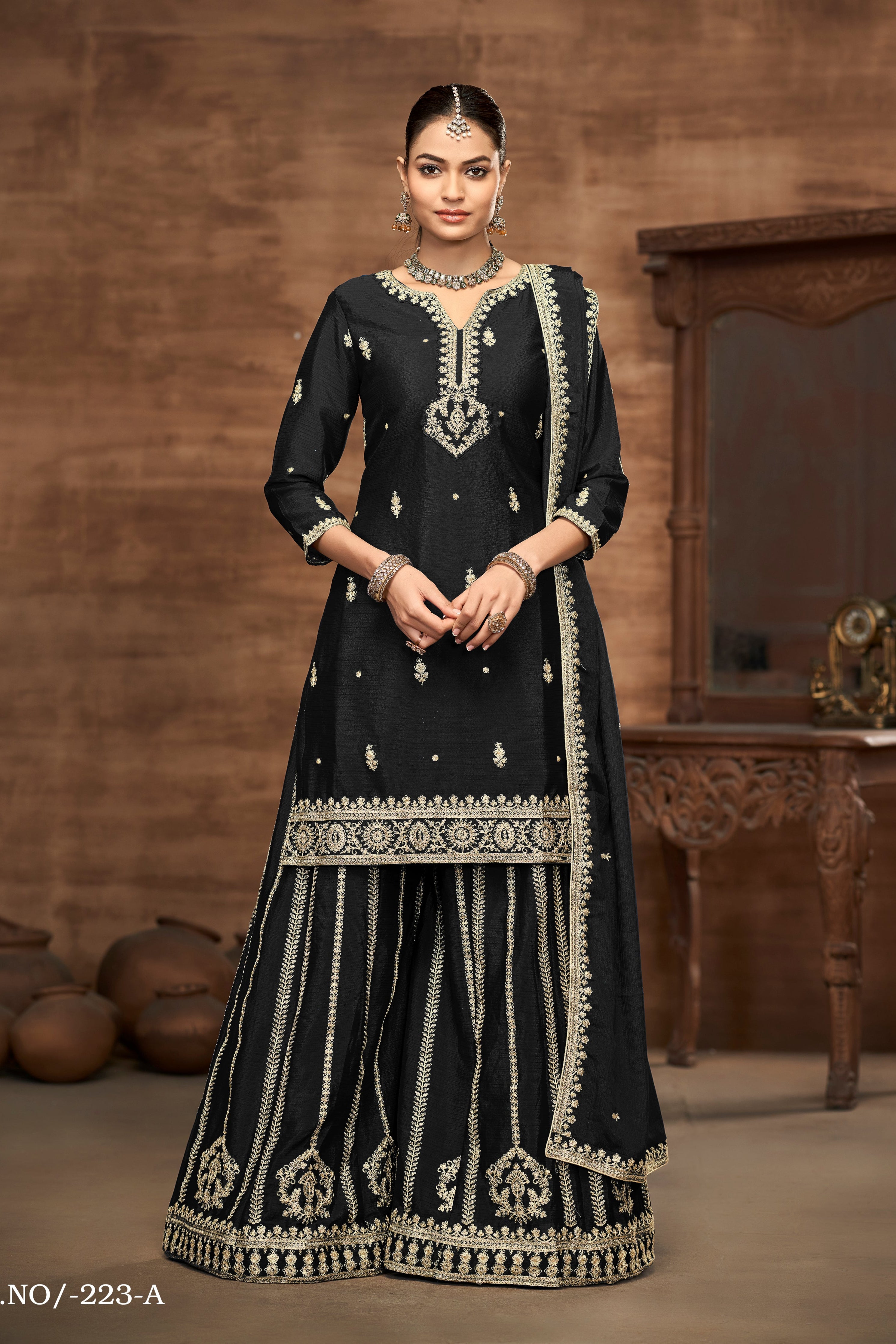 Lush Radiance Plazo Sharara Suit  EASR0060