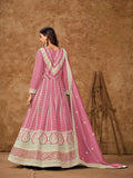 Silken Tranquil  Embroidered Gown LXGW0006