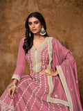 Silken Tranquil  Embroidered Gown LXGW0006