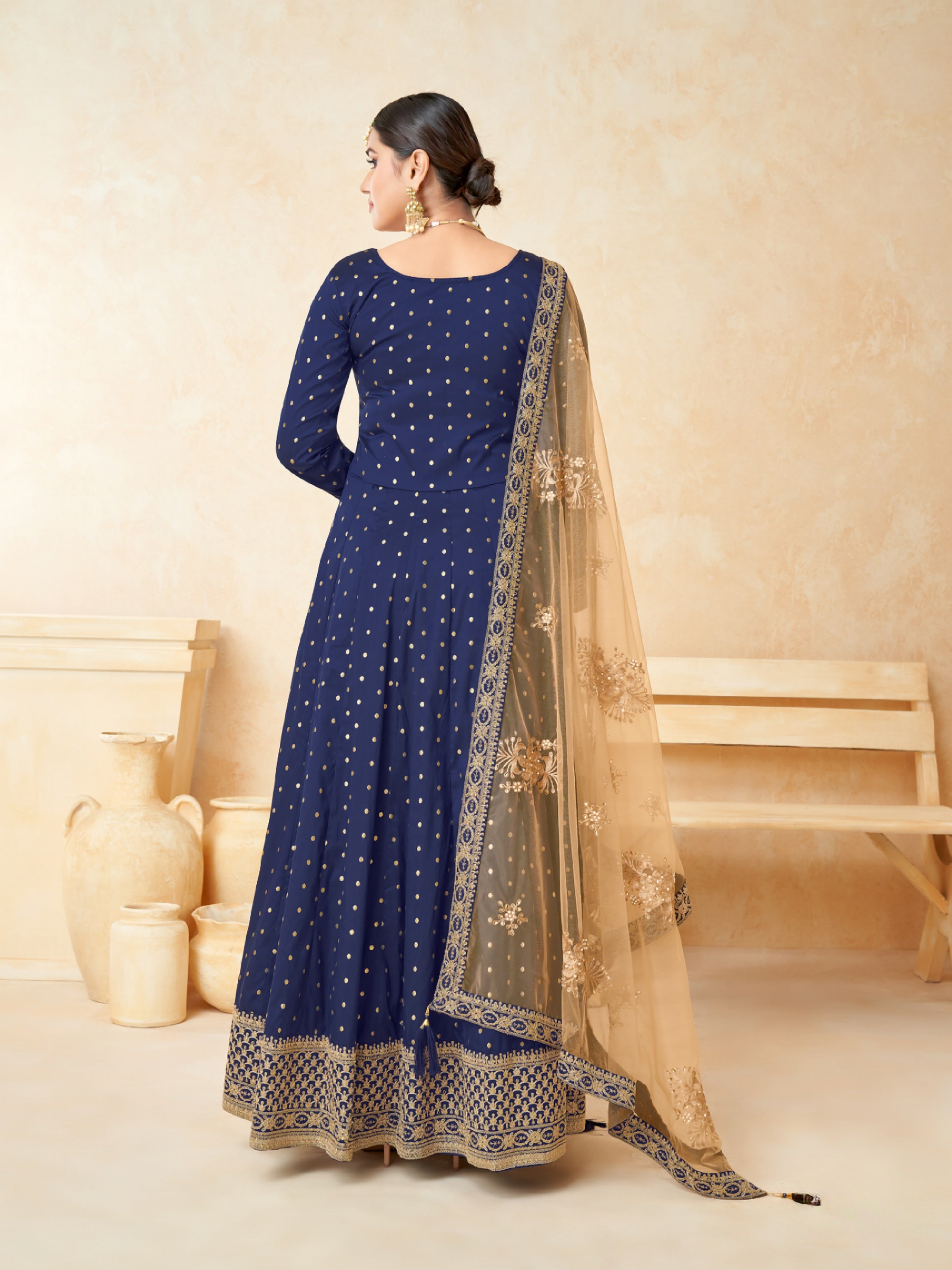 Taffeta Grace embroidered Gown EAGW0061