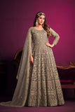 Designer gown on net fabric LXGW0014