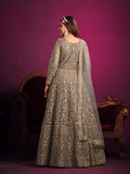 Designer gown on net fabric LXGW0014
