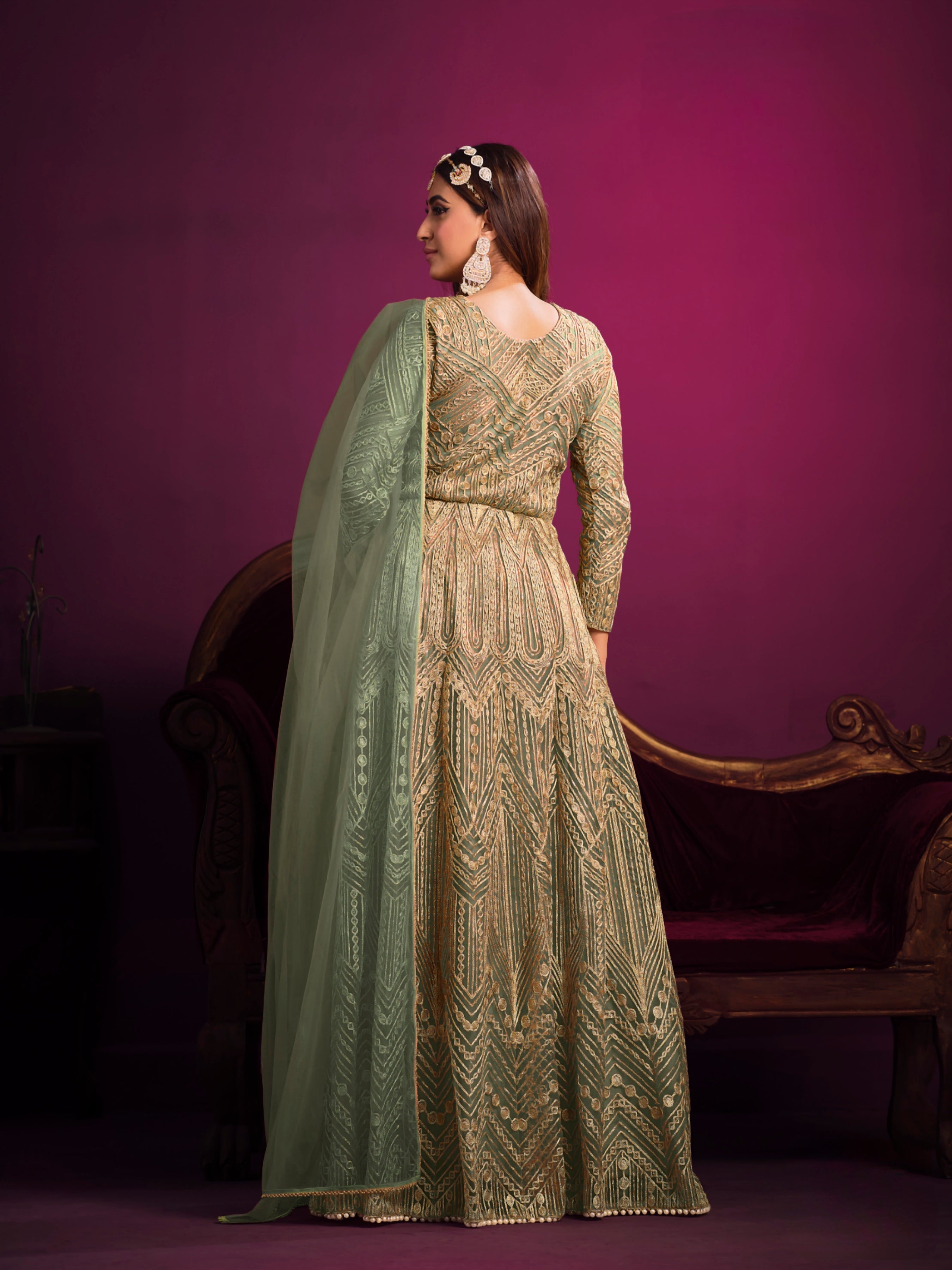 Embroidered Designer Gown LXGW0015