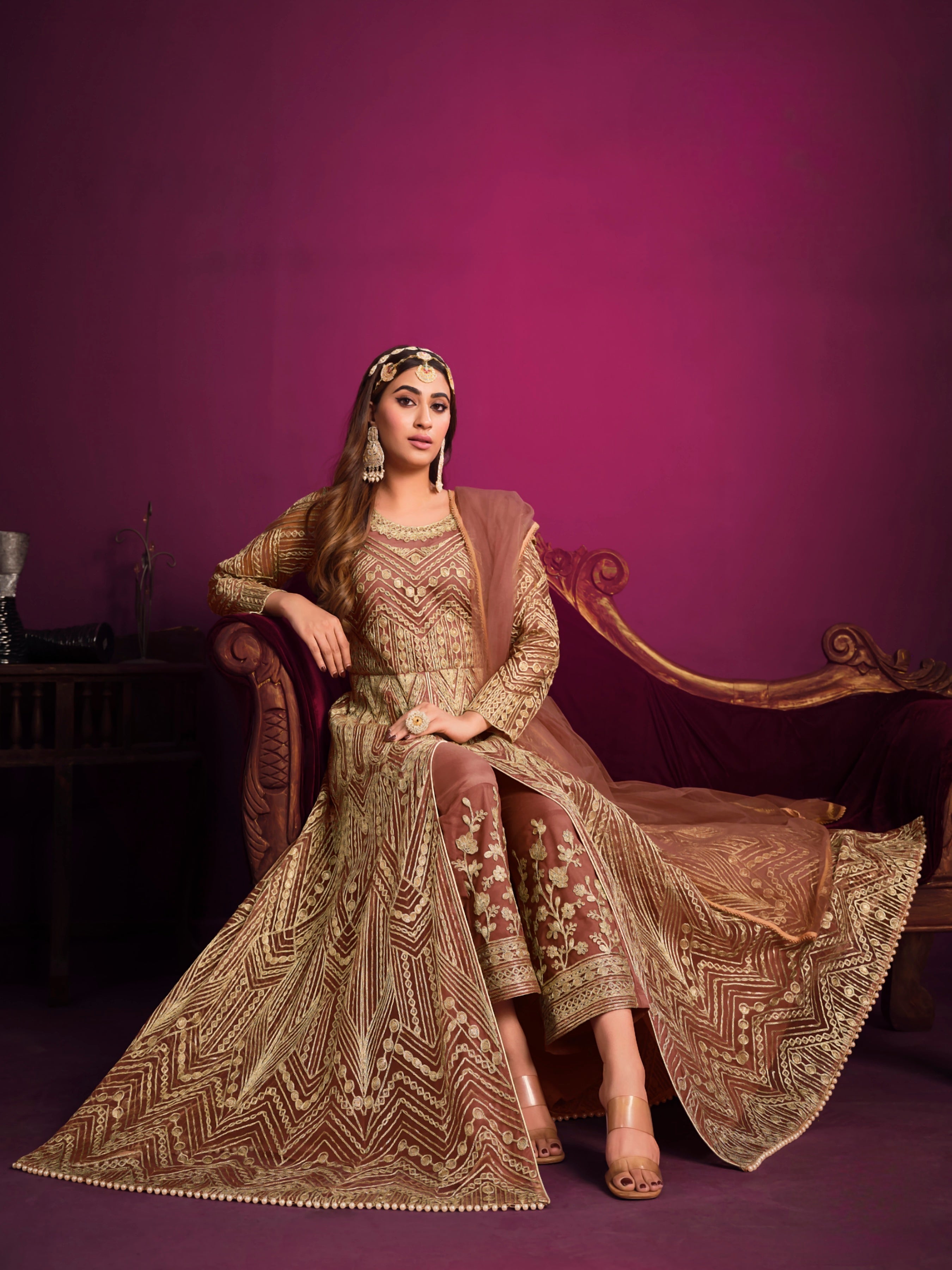 Embroidered Designer Gown LXGW0015