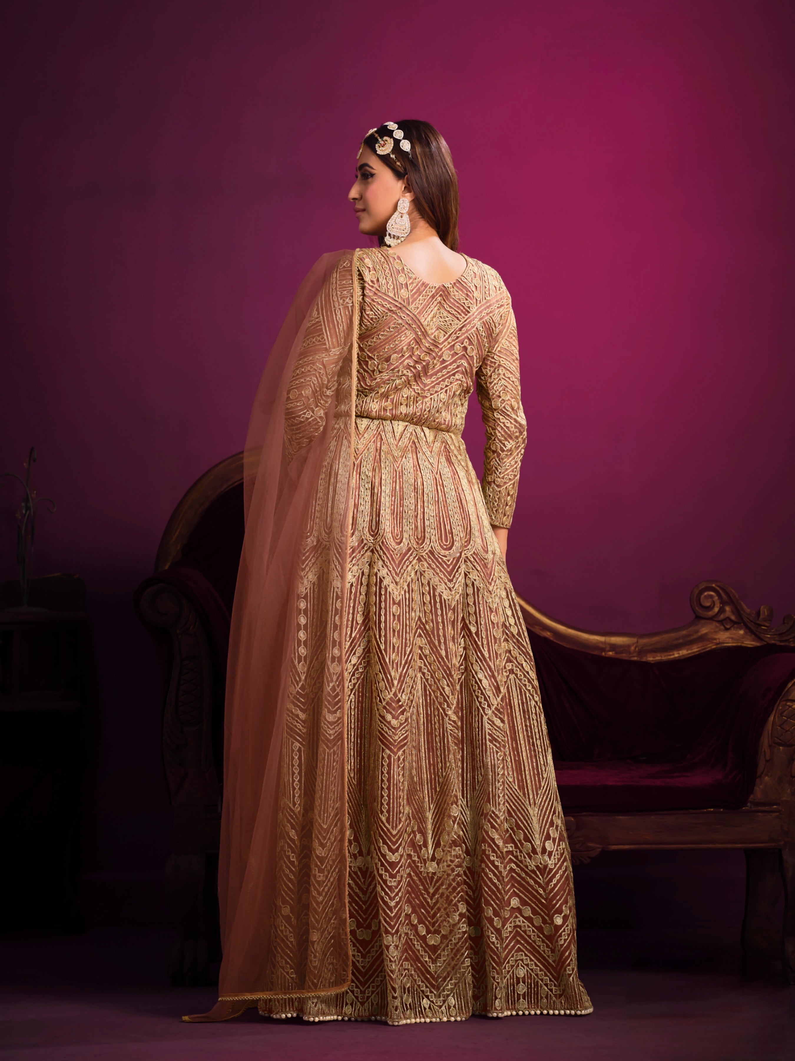 Embroidered Designer Gown LXGW0015