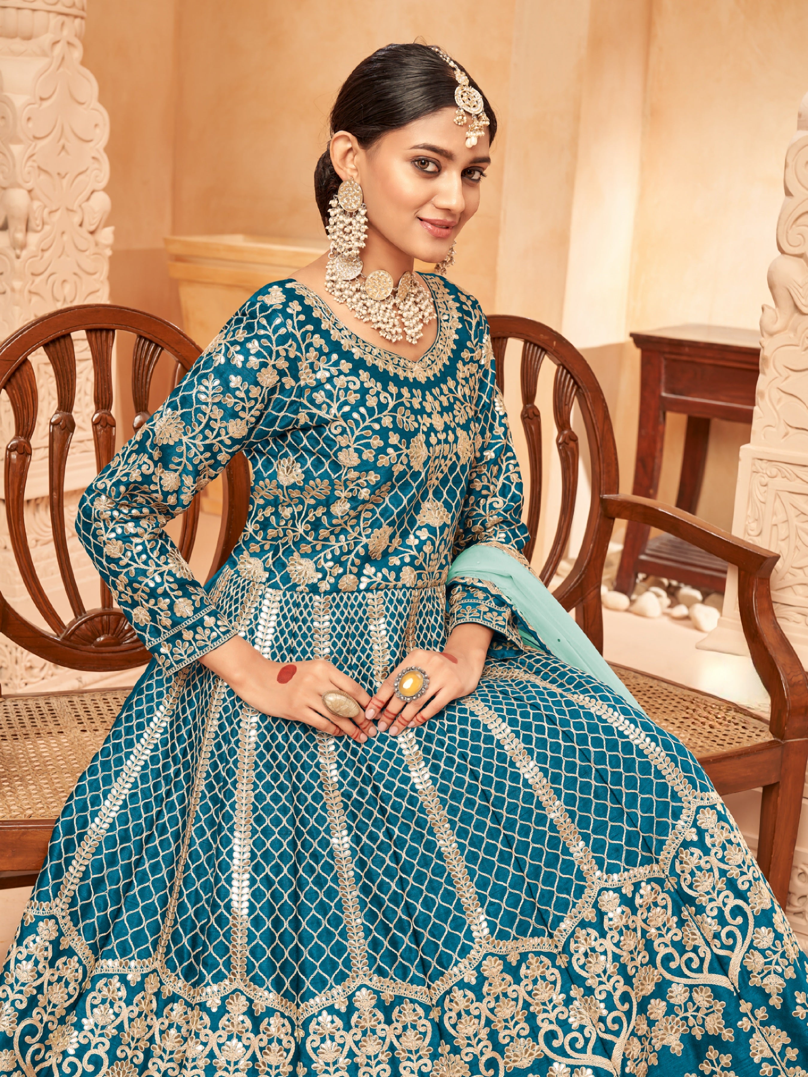 Embroidered Designer Gown LXGW0016