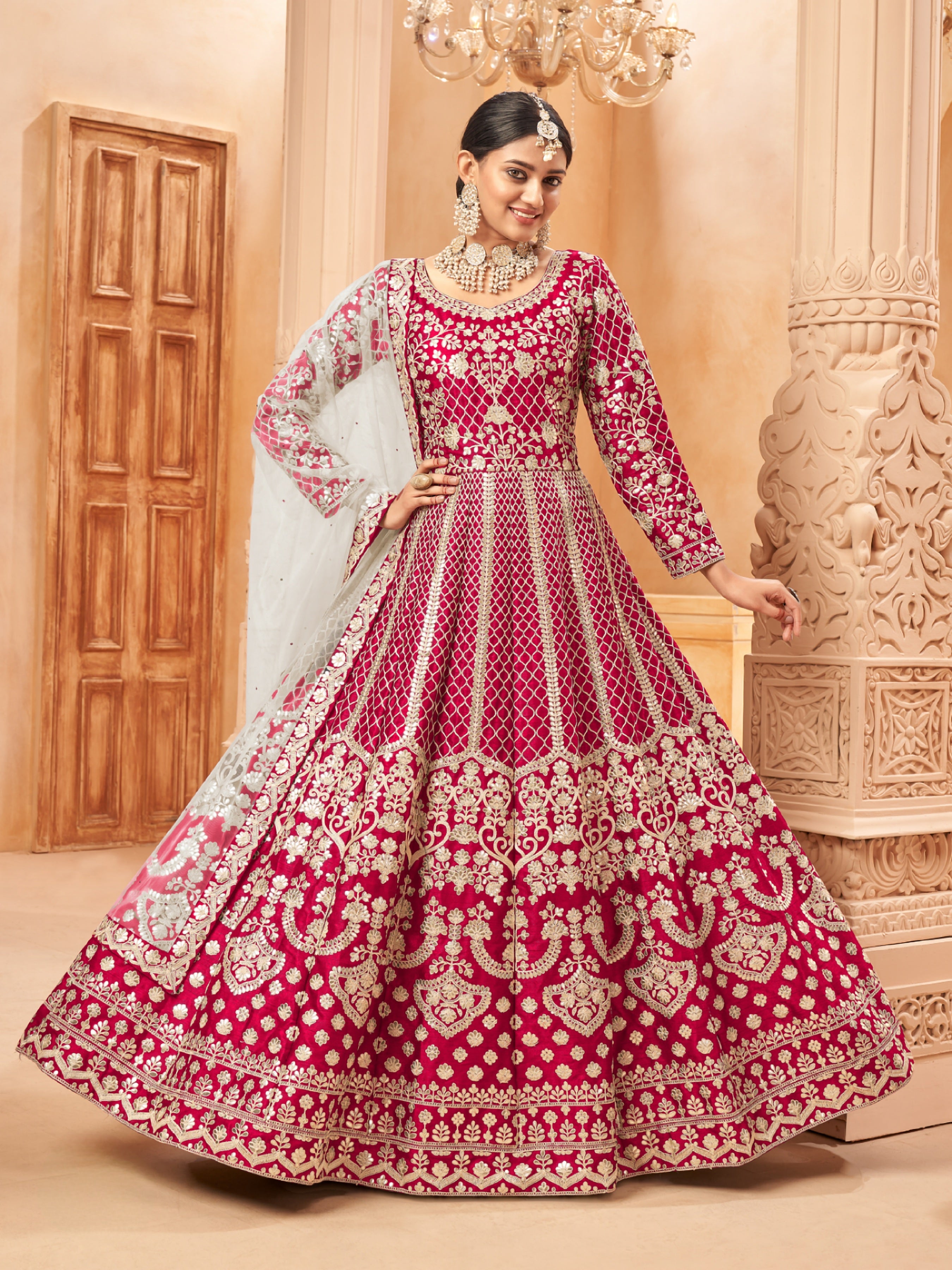 Embroidered Designer Gown LXGW0016