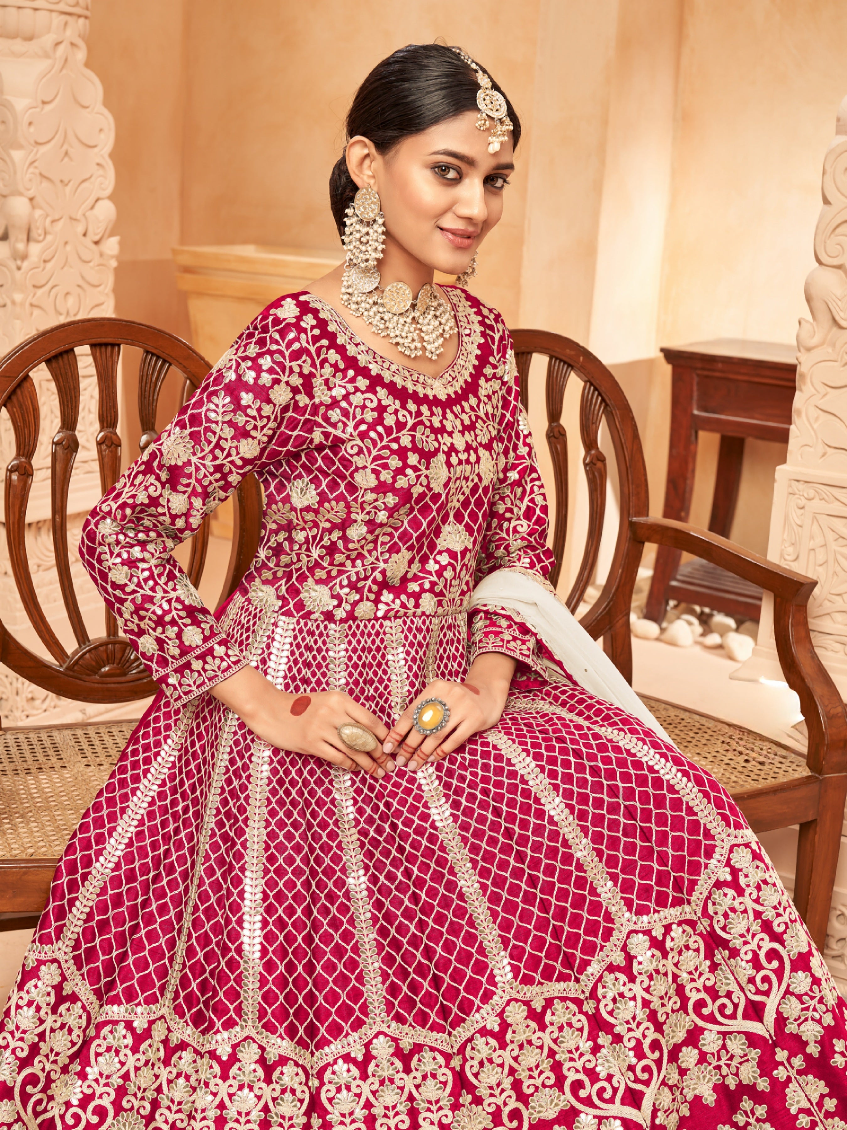 Embroidered Designer Gown LXGW0016