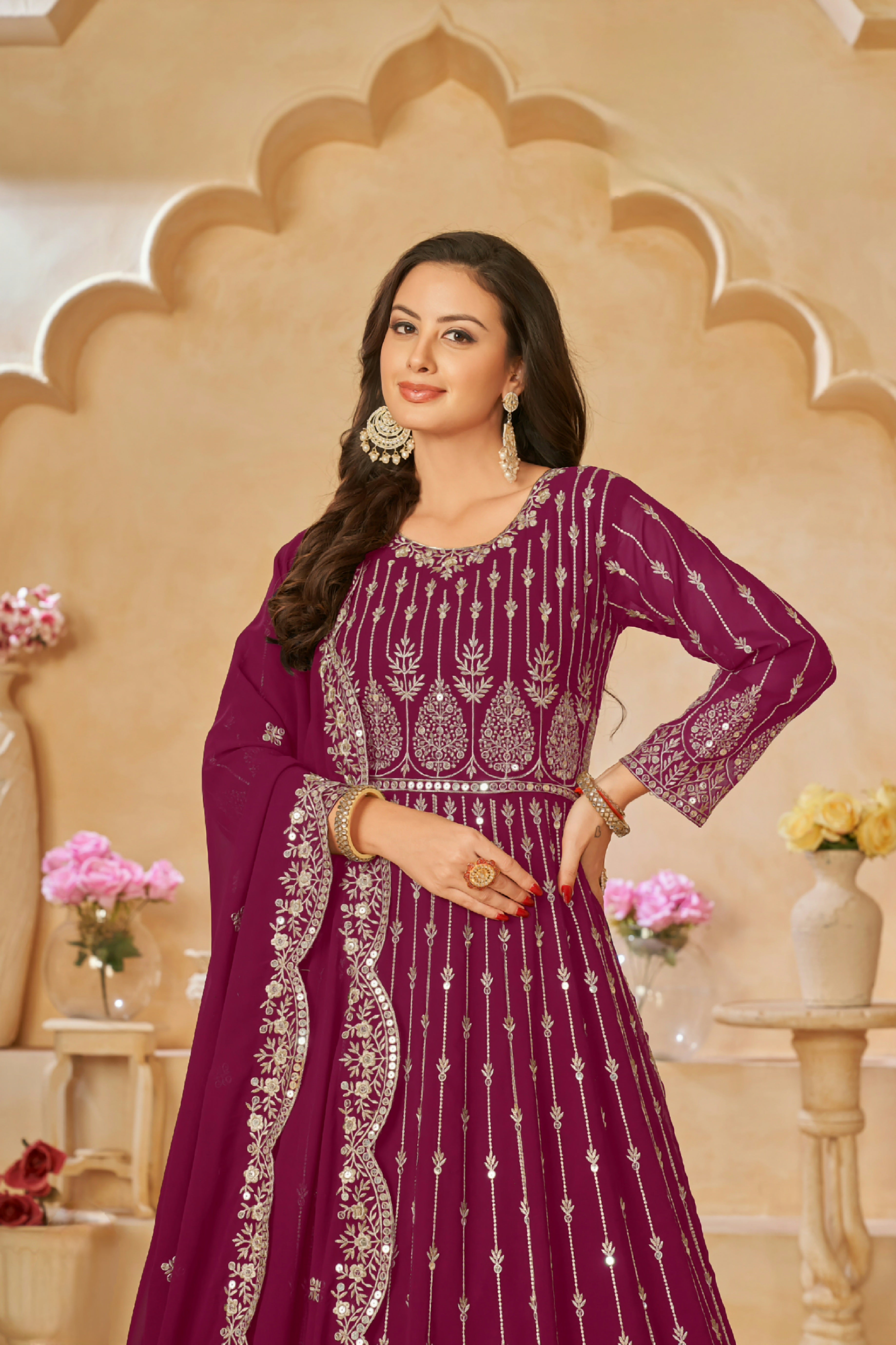 Embroide Essence Designer Gown EAGW0063