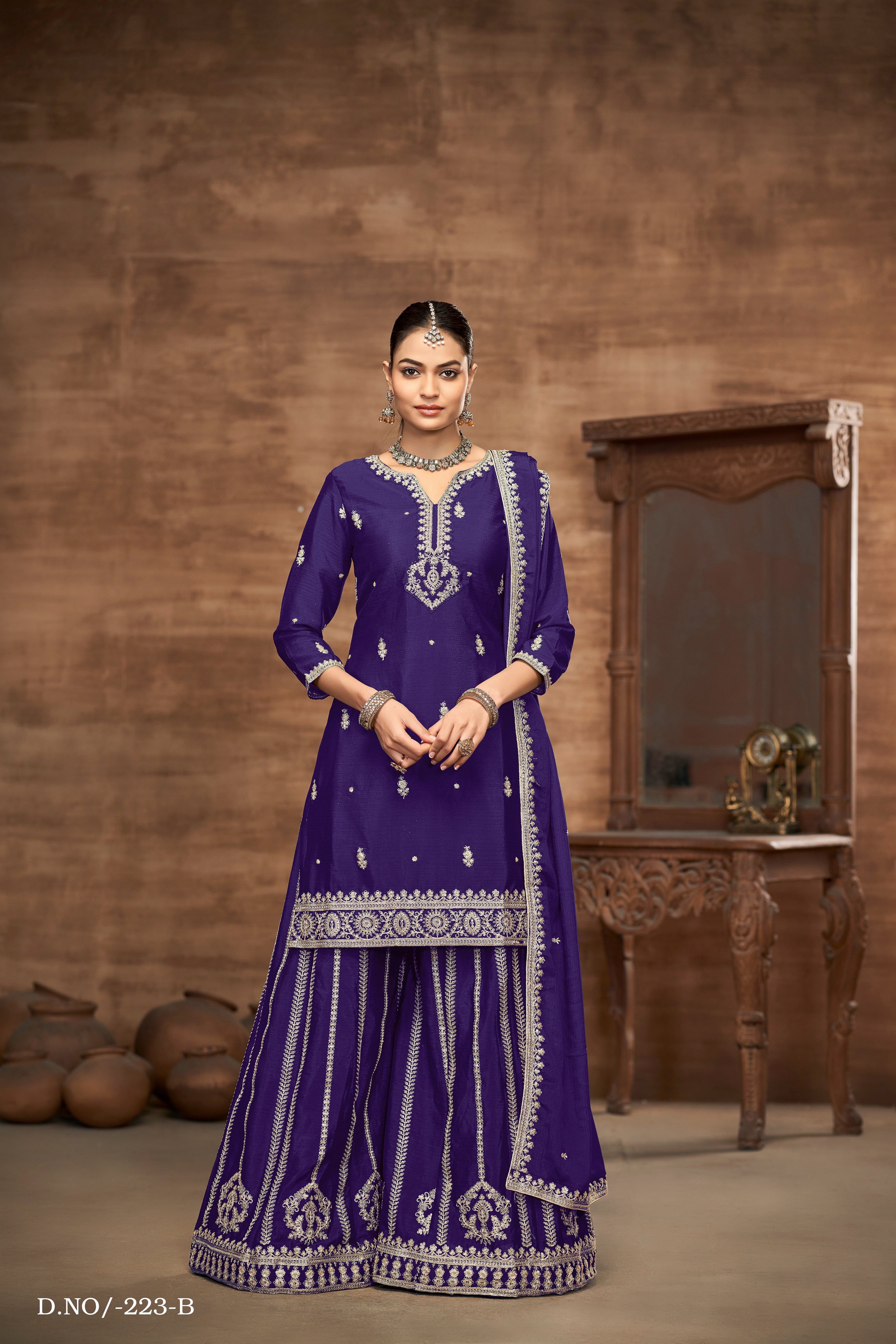 Lush Radiance Plazo Sharara Suit  EASR0060