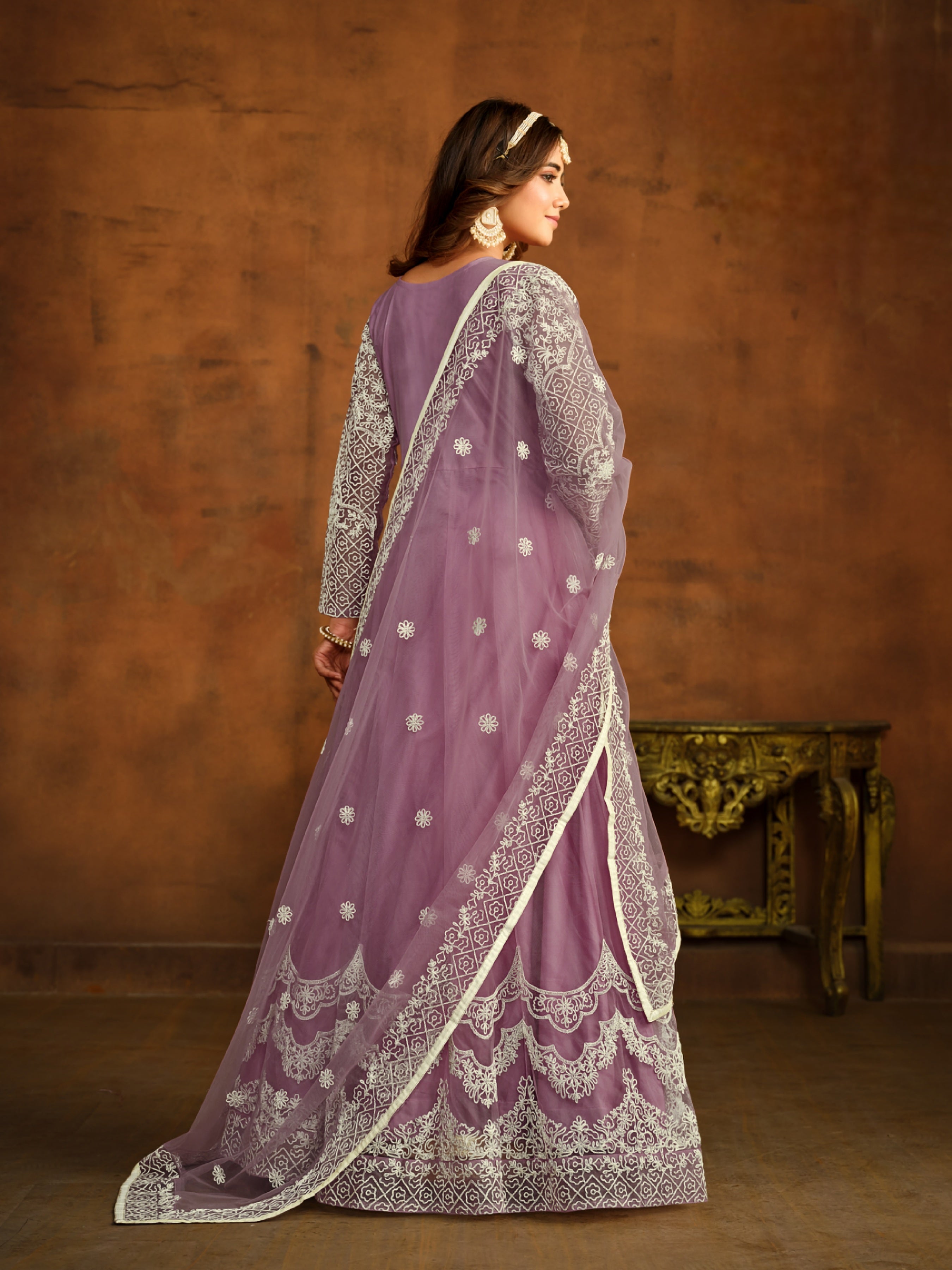 Netra Bloom Embroideried designer Gown EAGW0064