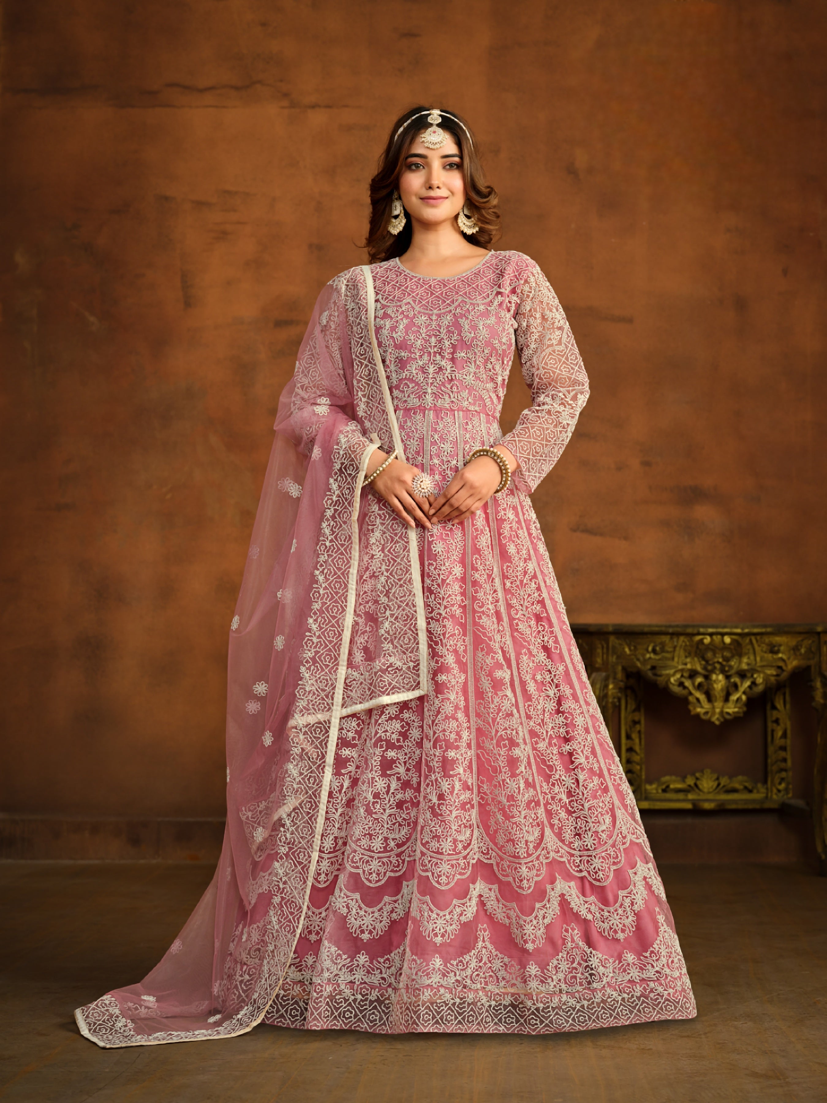 Netra Bloom Embroideried designer Gown EAGW0064