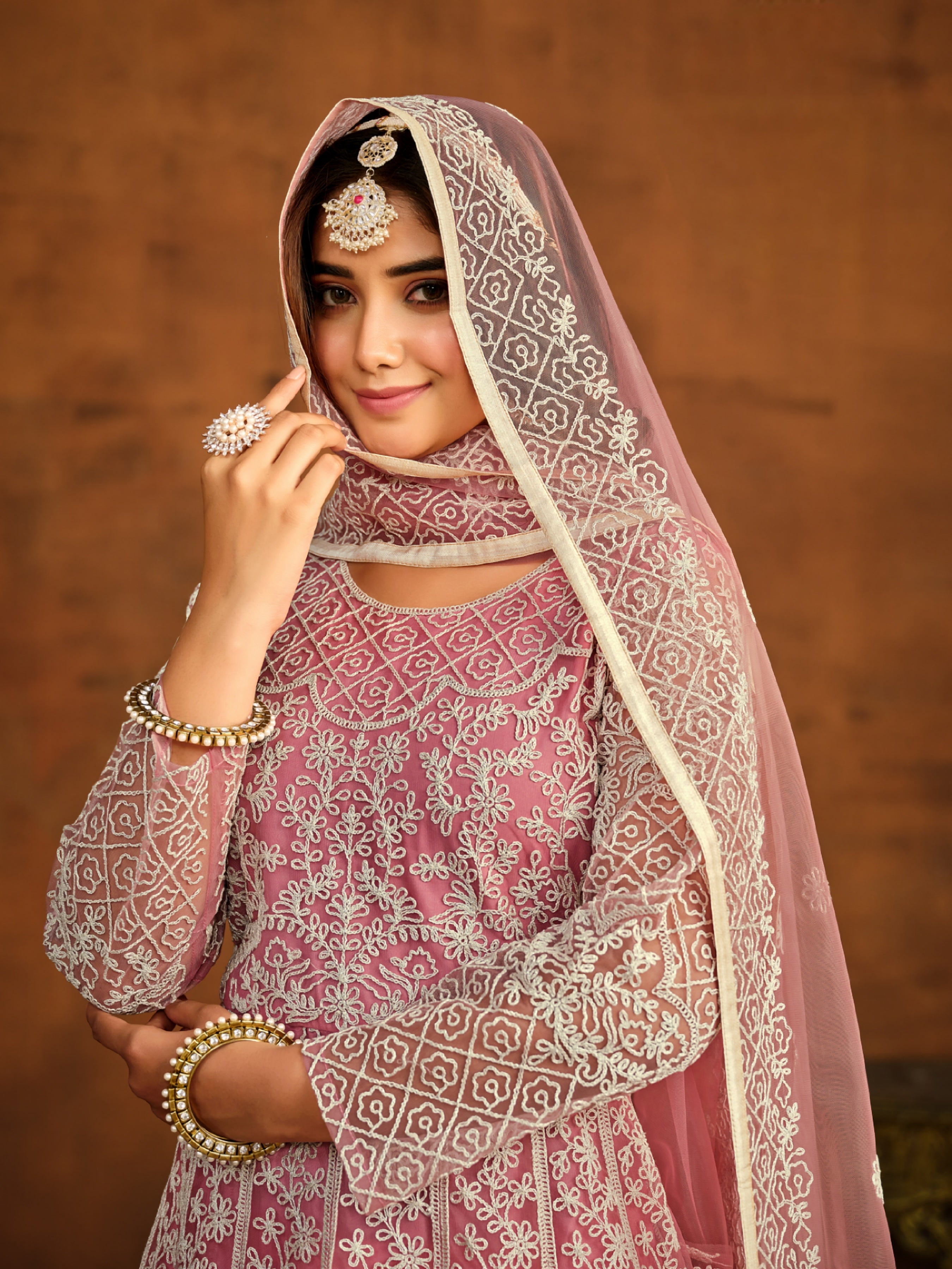 Netra Bloom Embroideried designer Gown EAGW0064