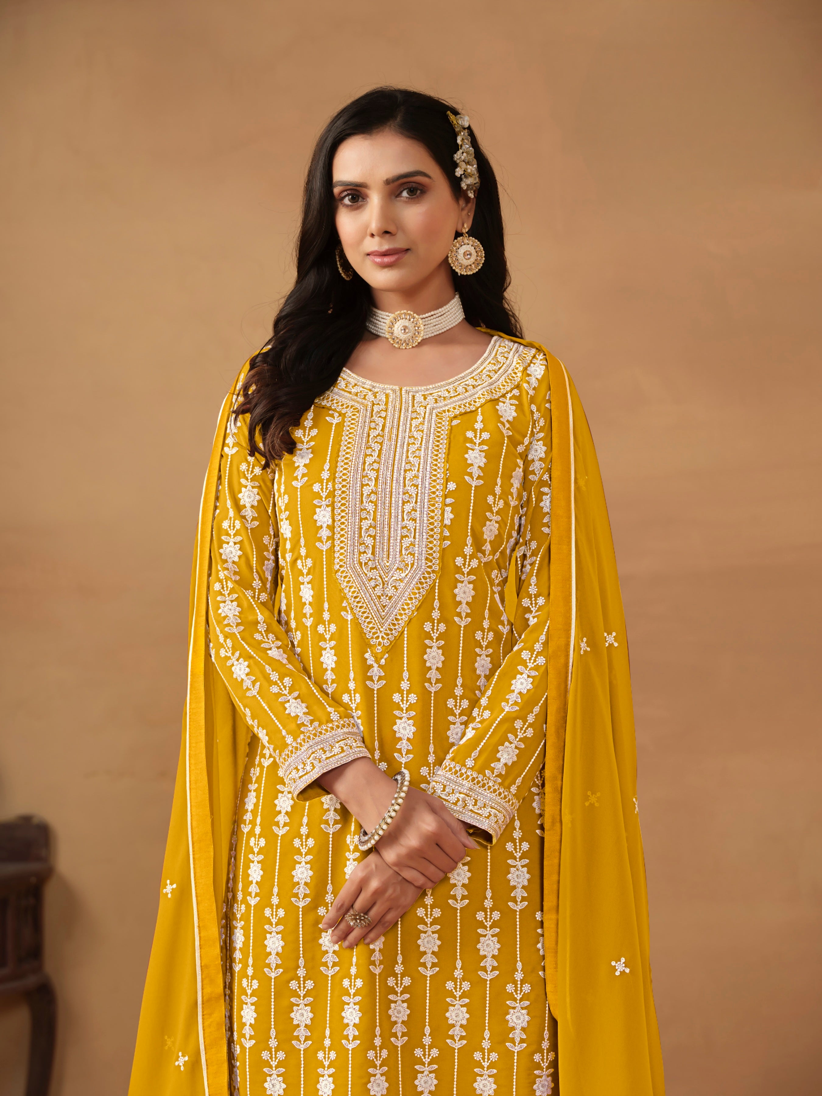 Heavy Embroideried Sharara EASR0066