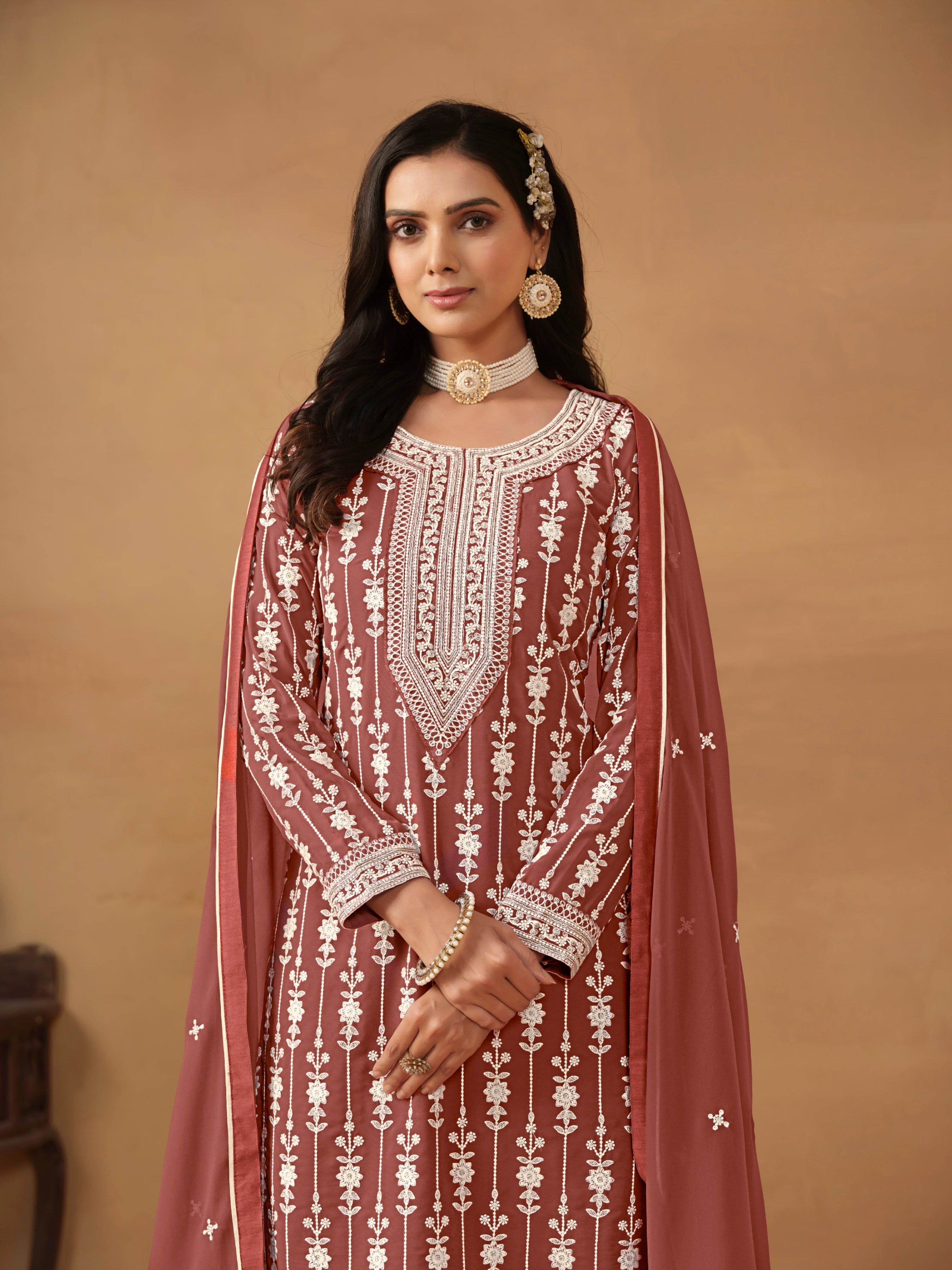 Heavy Embroideried Sharara EASR0066