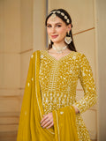 Faux georgette Designer Gown LXGW0019