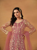 Satin Mist Floral design gown EAGW0065