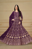 Faux georgette Designer gown LXGW0020