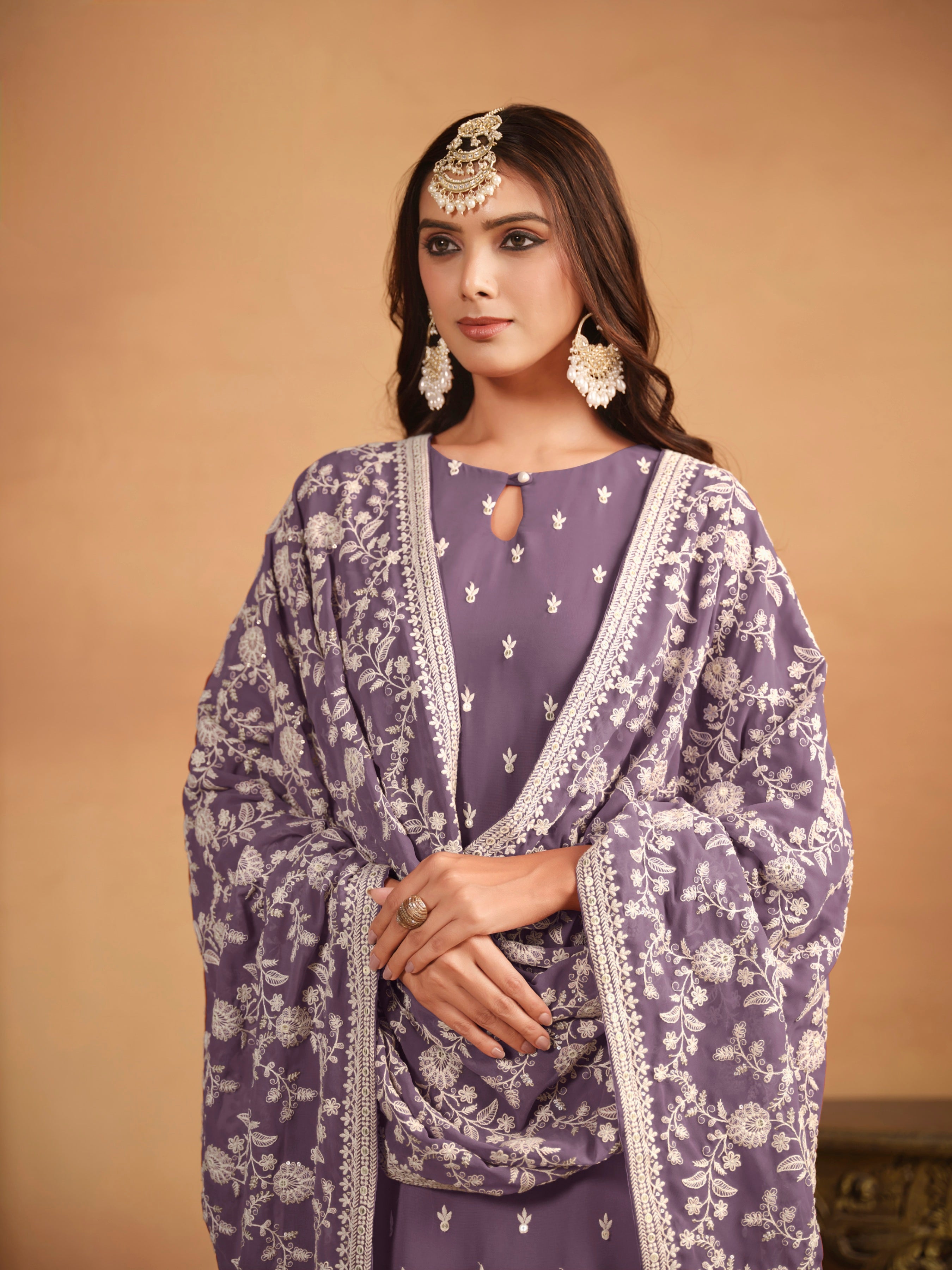 Flowy Faux Georgette Suit EAST0023