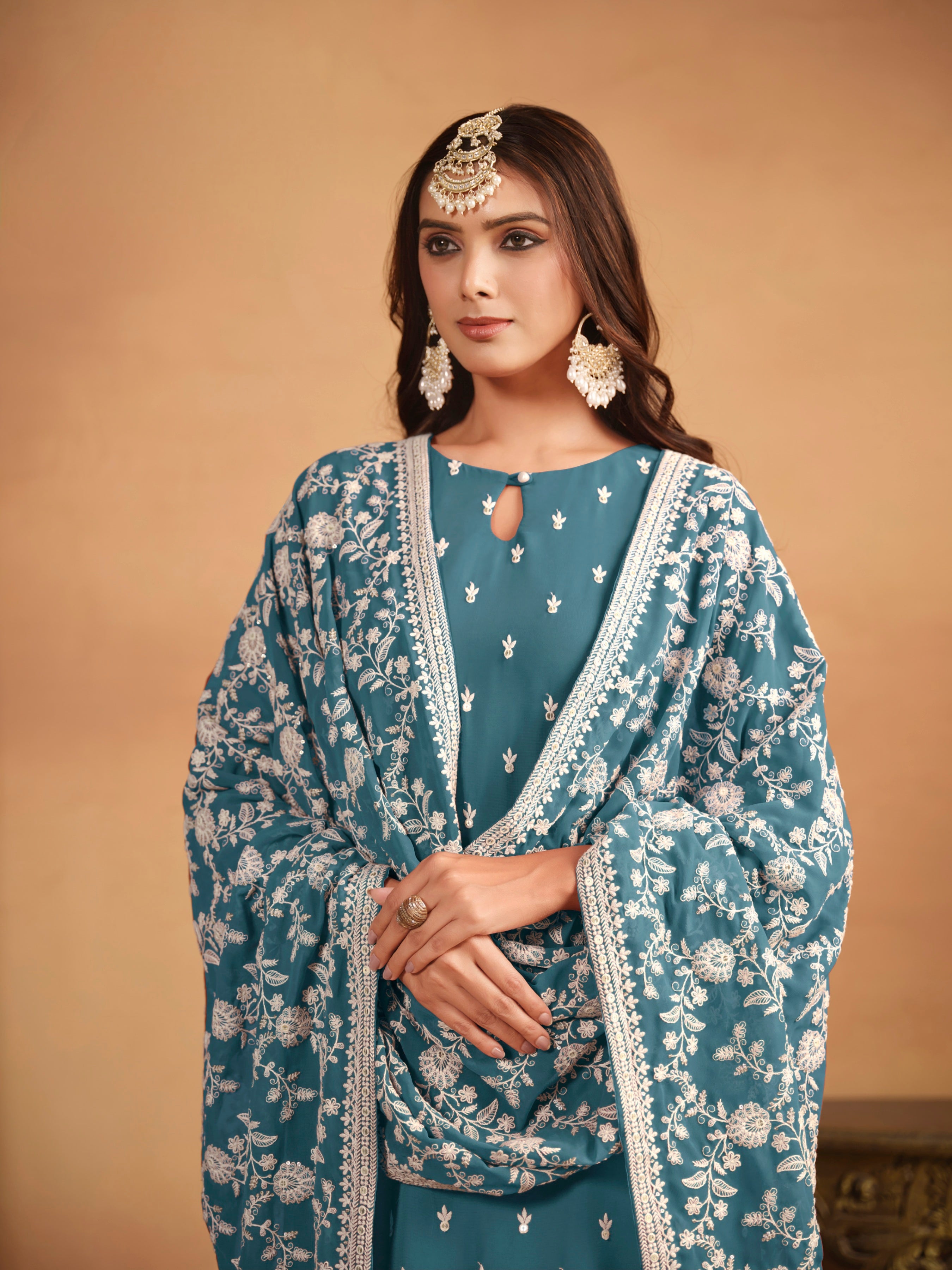 Flowy Faux Georgette Suit EAST0023