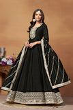 Silken Majesty Embroideried Gown EAGW0066