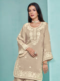 Roman silk Embroderied SHARARA EASR0063