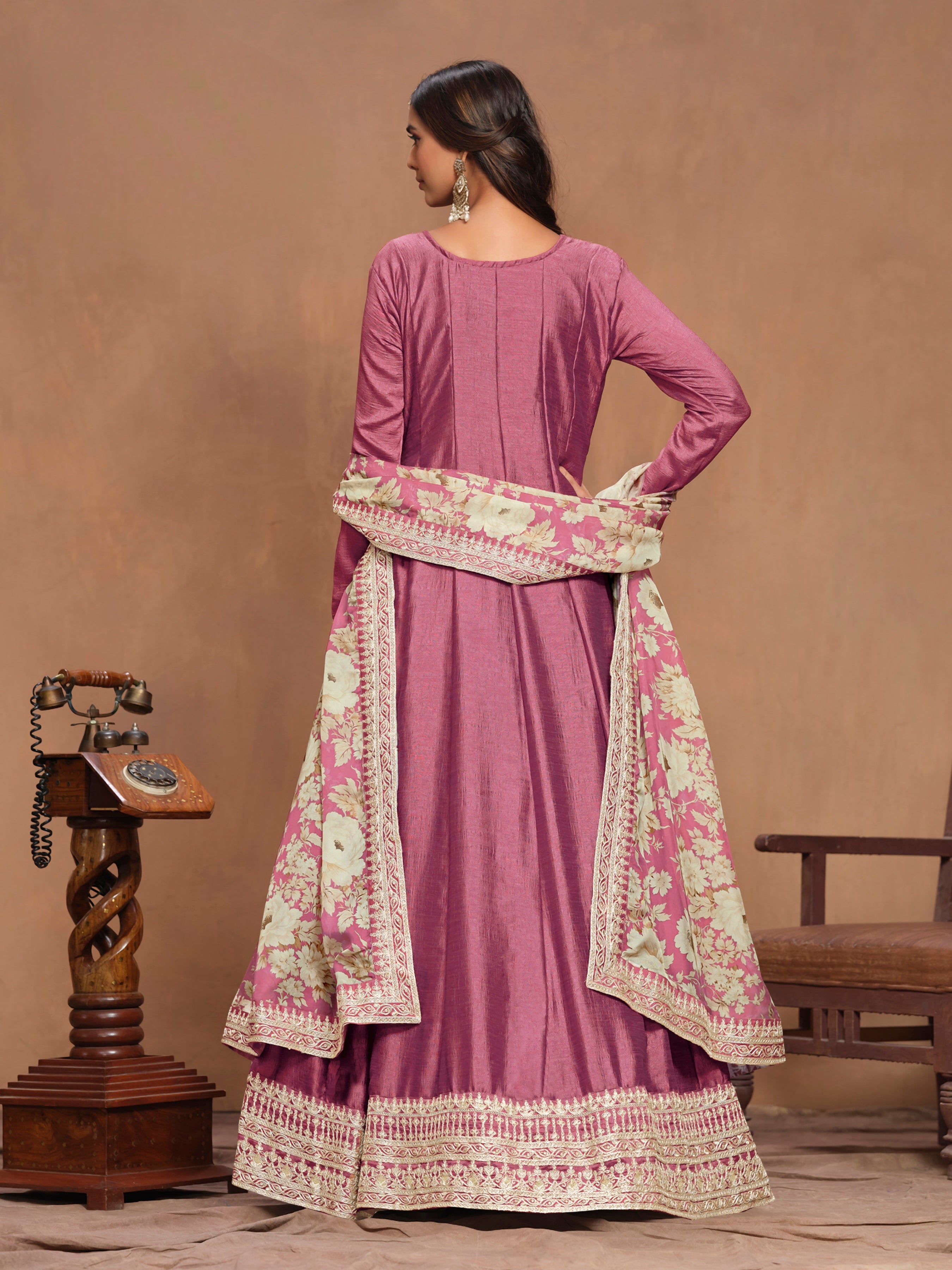 Aurora Bloom Embroidered Gown EAGW0067