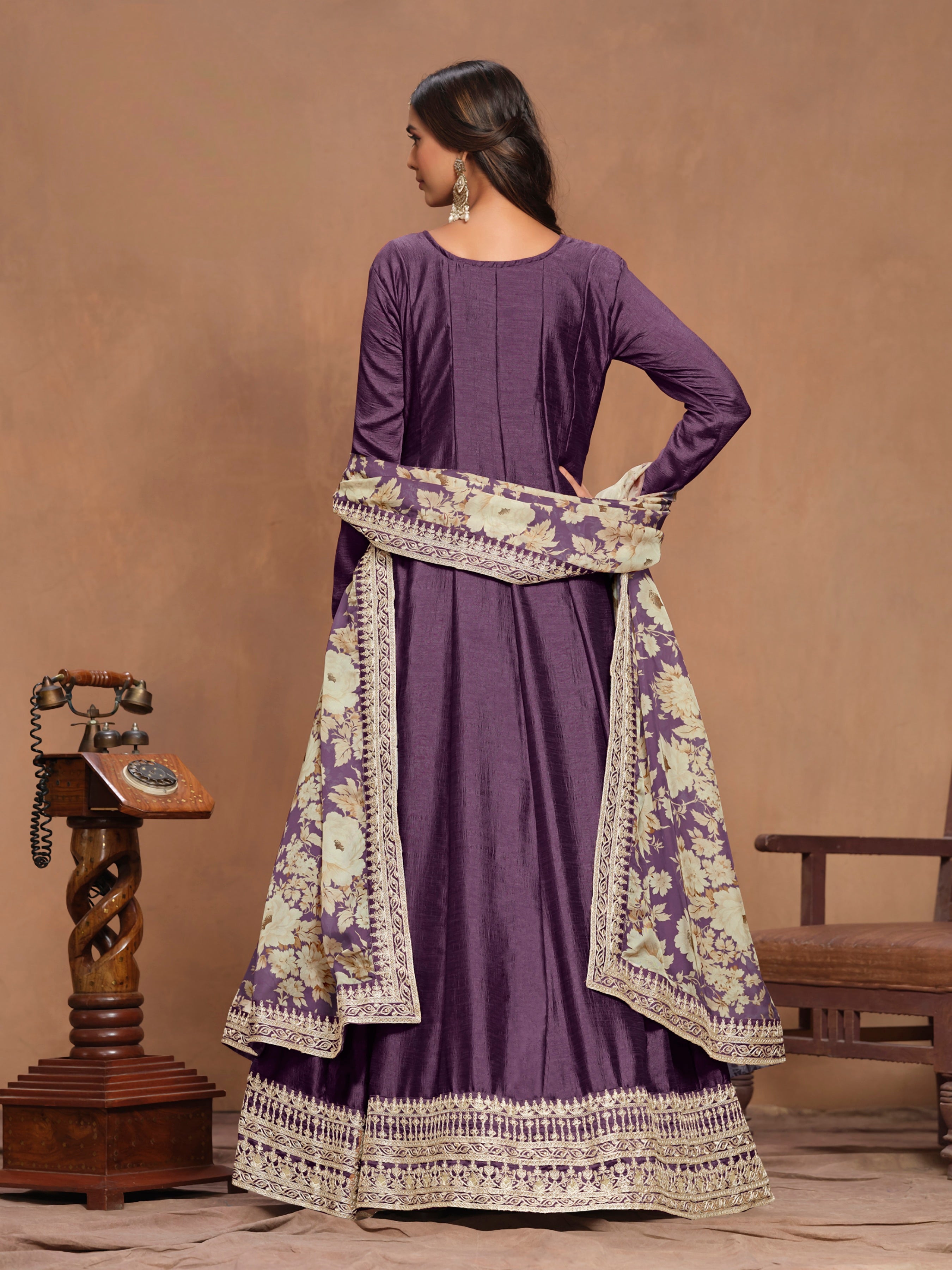Aurora Bloom Embroidered Gown EAGW0067