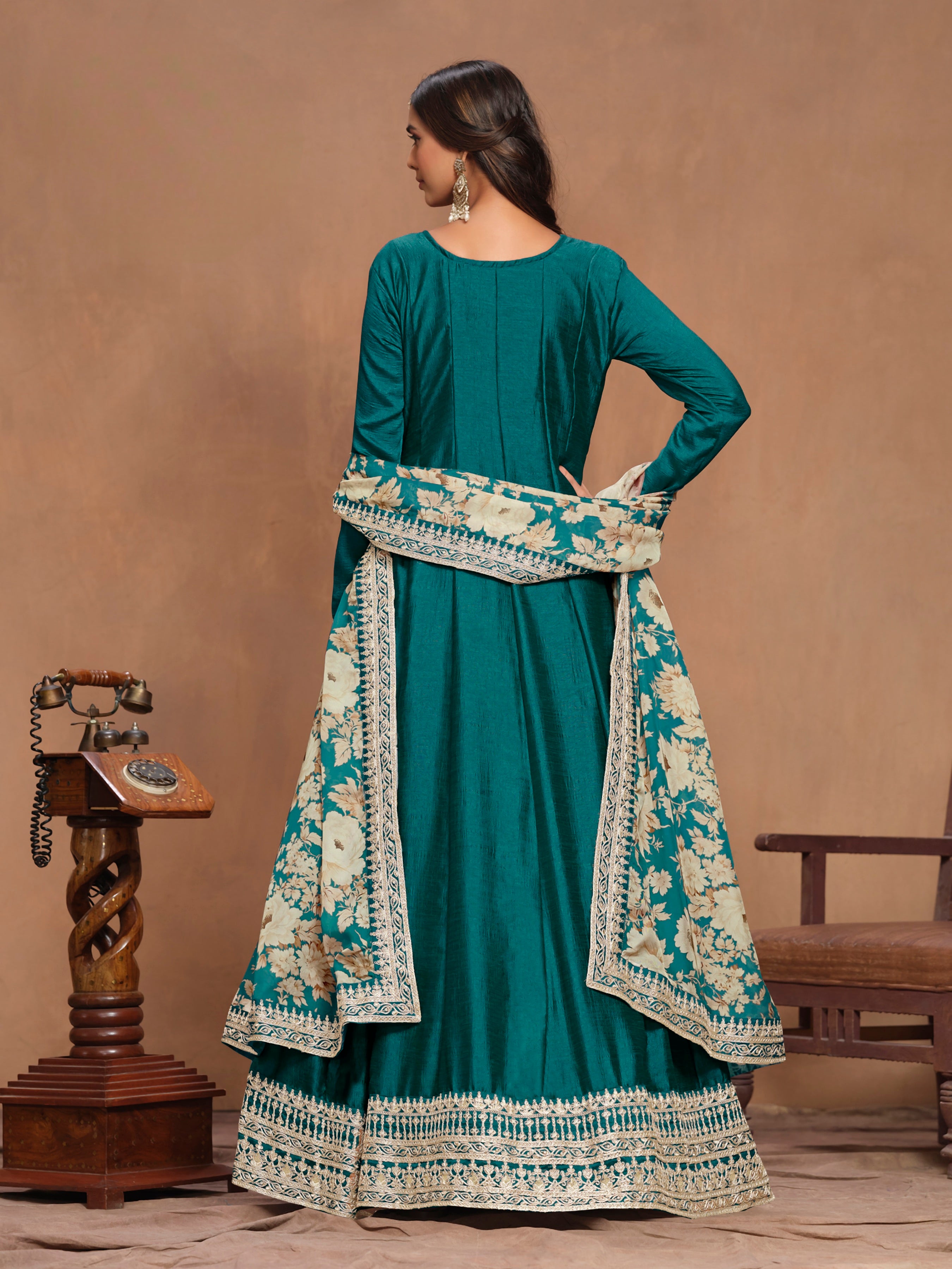 Aurora Bloom Embroidered Gown EAGW0067