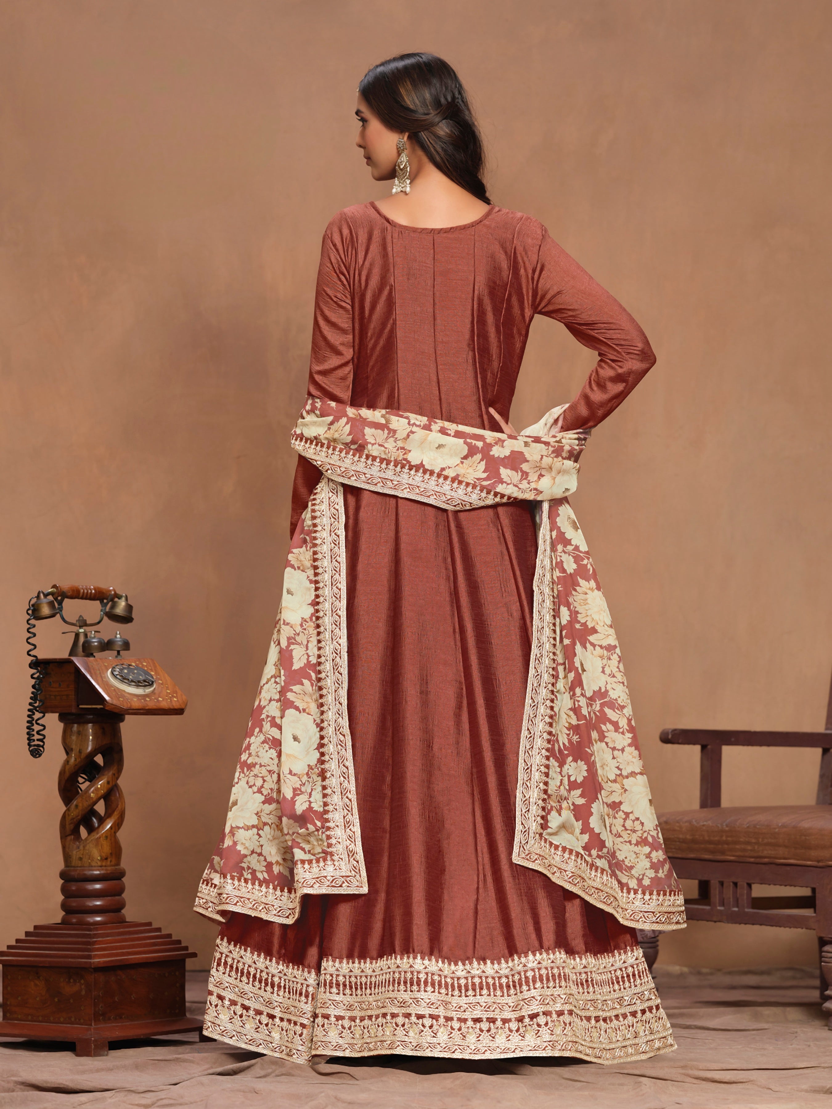Aurora Bloom Embroidered Gown EAGW0067