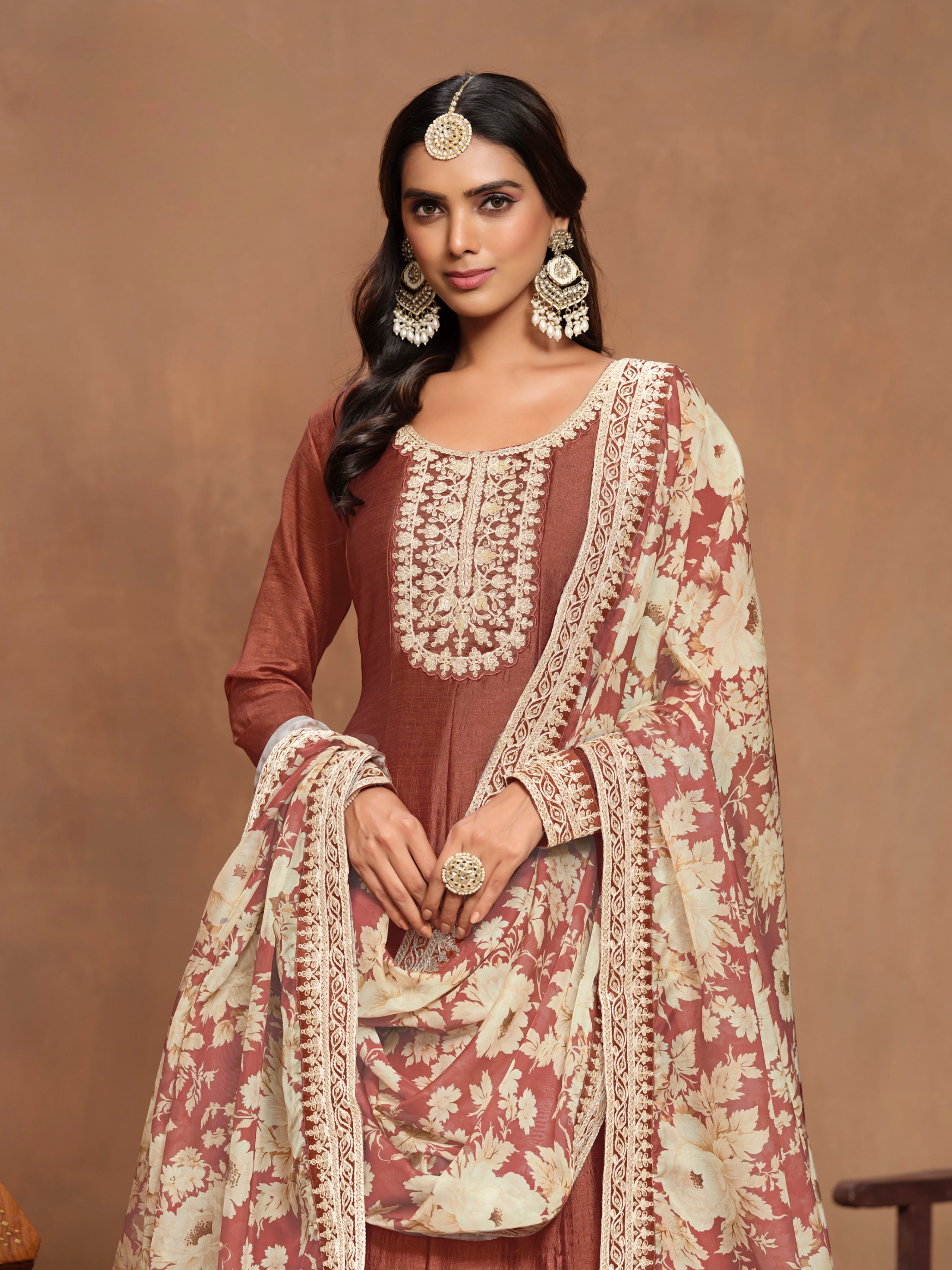 Aurora Bloom Embroidered Gown EAGW0067