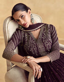 Chandni Elegance Premium Chinon SILK Gown LXGW0036