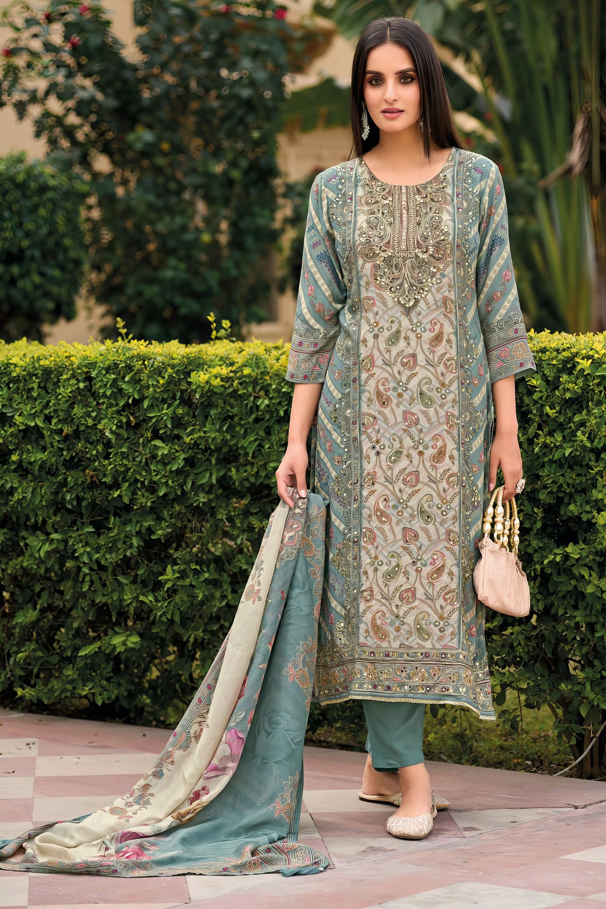 Imported Muslin Pakistani suit EAPK0016
