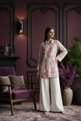 Purple Pure Cotton Printed Co-Ord Set Co-Ord Set CD0015