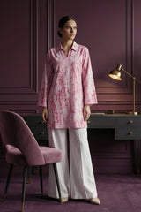 Pink Pure Cotton Printed Co-Ord Set CD0017