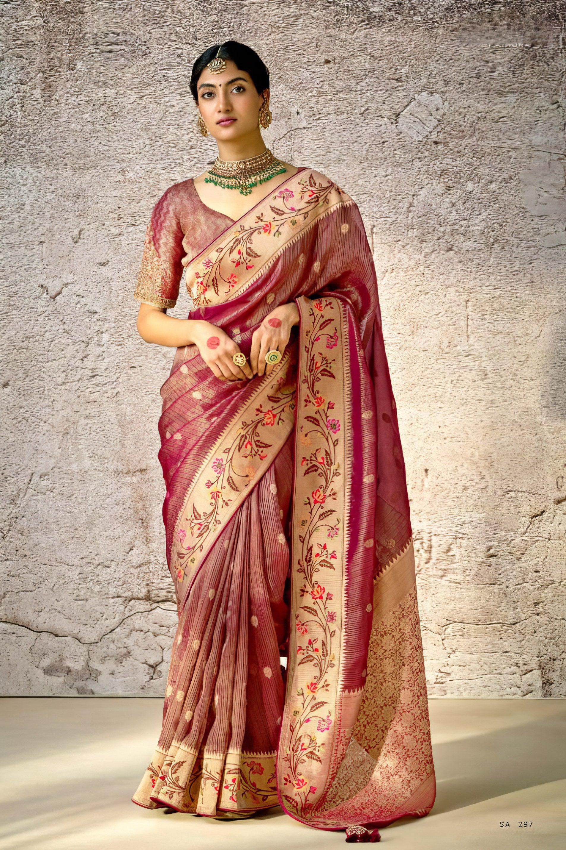 Kora Banarasi Art Silk Saree LXSE00055